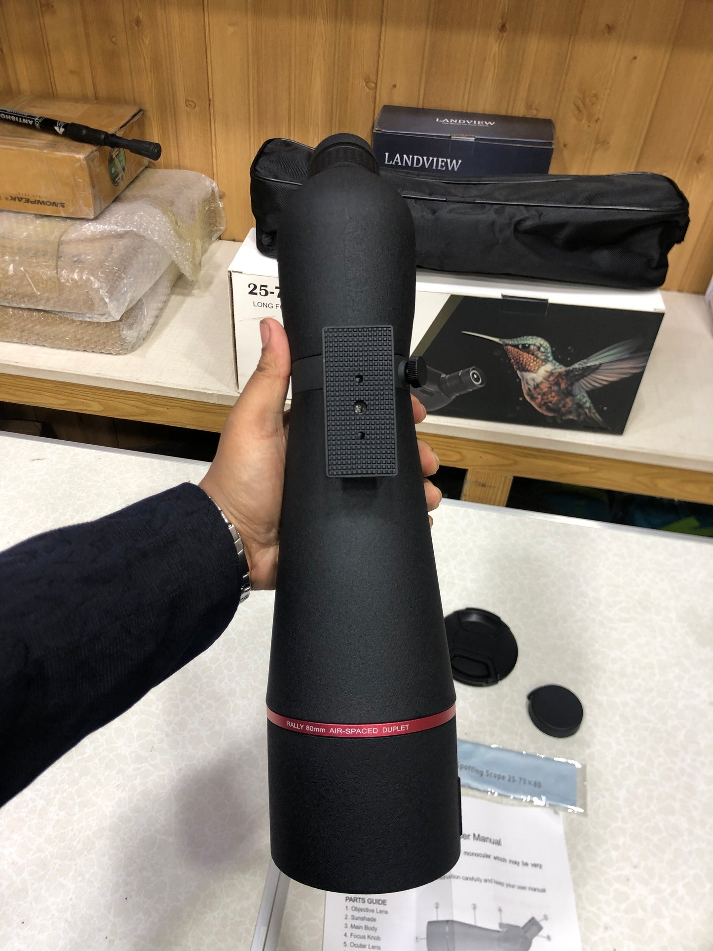 Landview 25-75X80 Zoom Spotting Scope For Outdoor Bird Watching