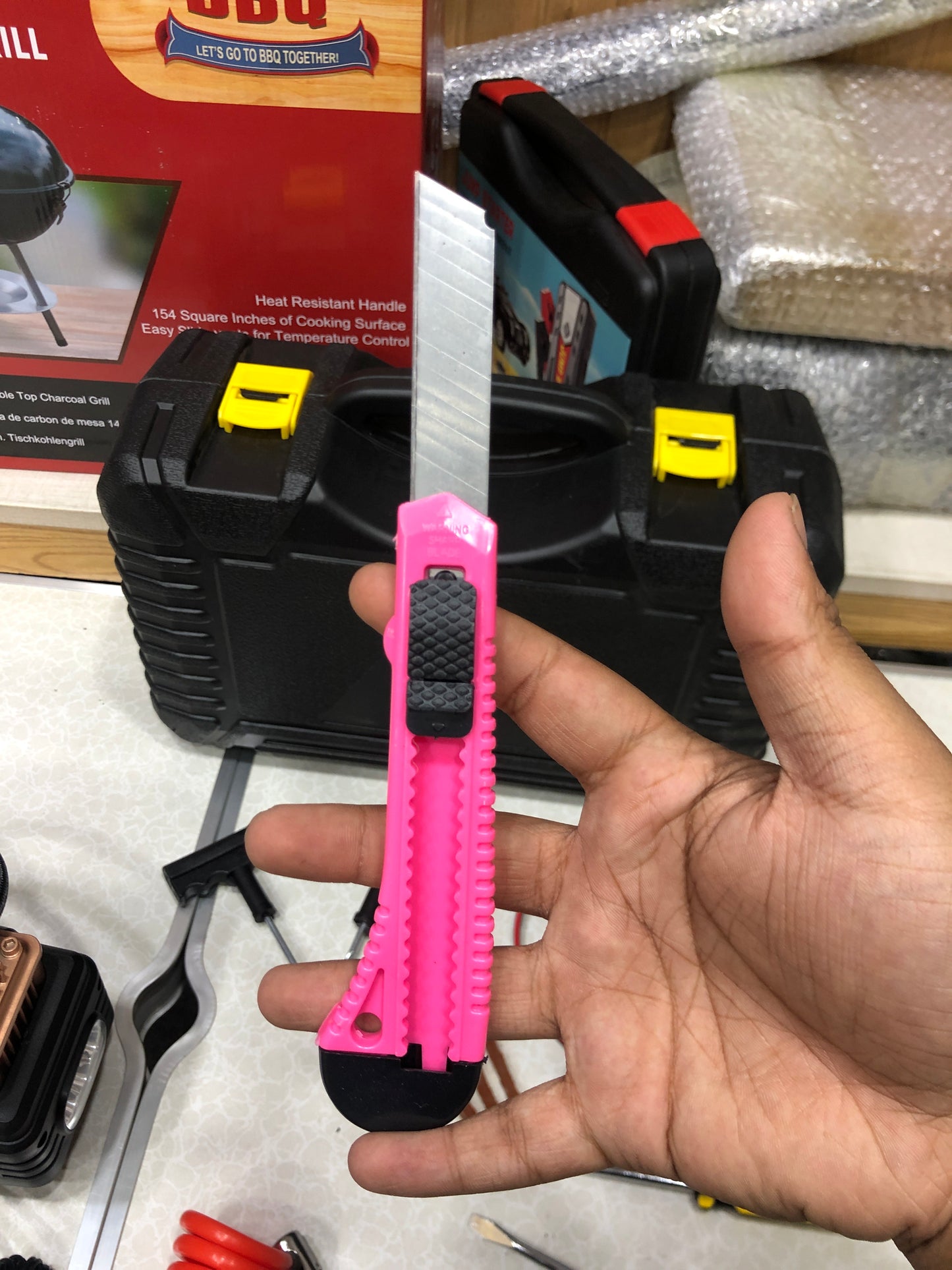 New Car Air Compressor Puncture Tool Kit With Box