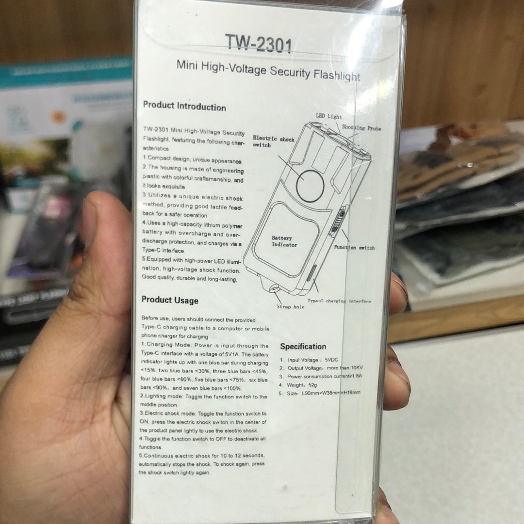 Transparent Body Micro Stun Gun TW 2301