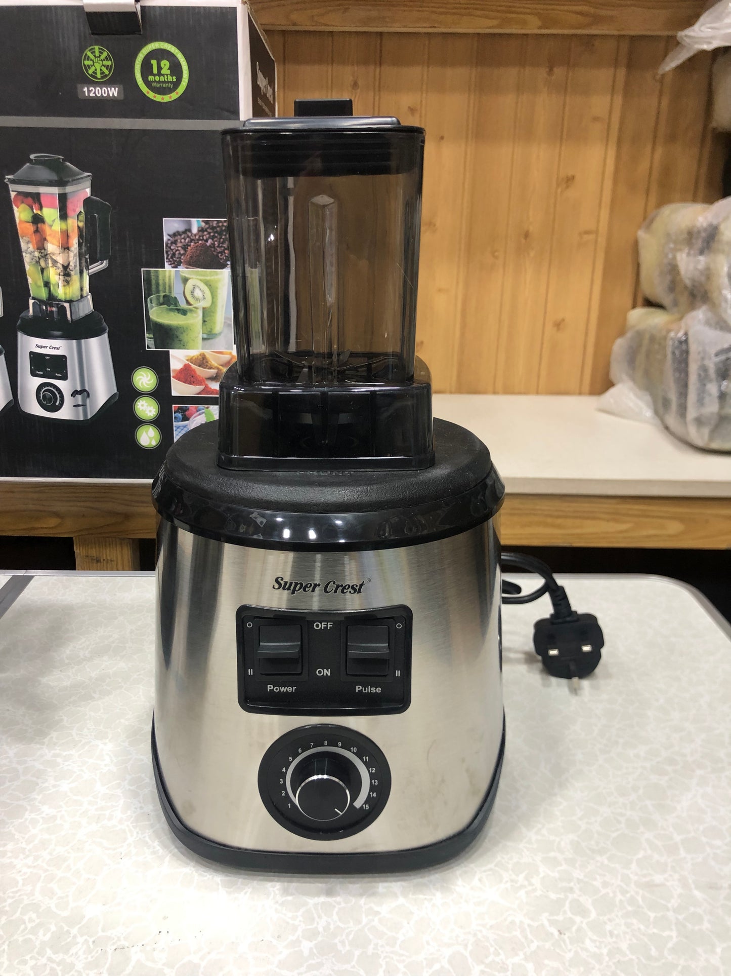 1200W Super Crest 3-In-1 Blender With 1 Year Warranty