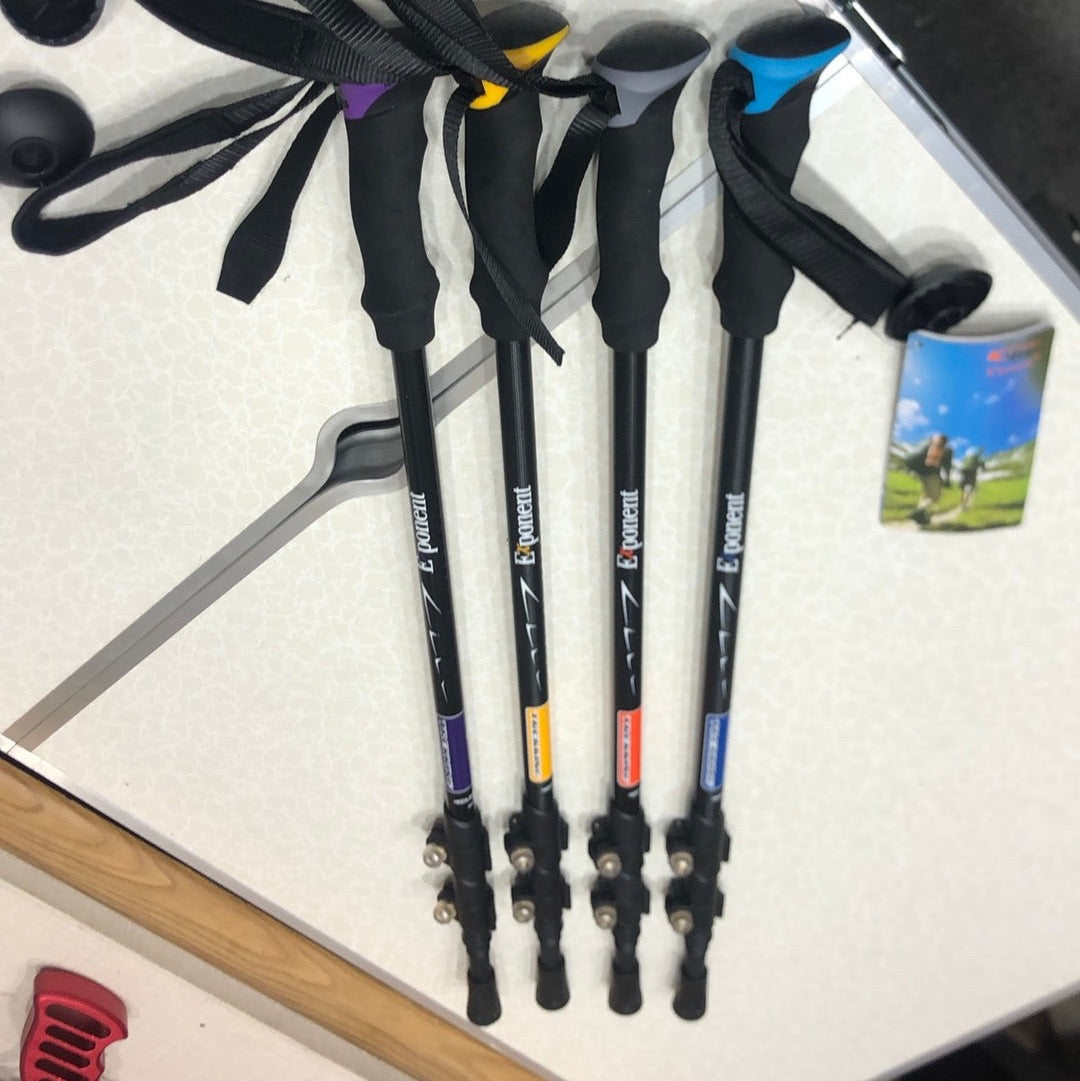 Retractable Exponent Aluminum Alloy Adjustable Hiking/Trekking Pole Stick