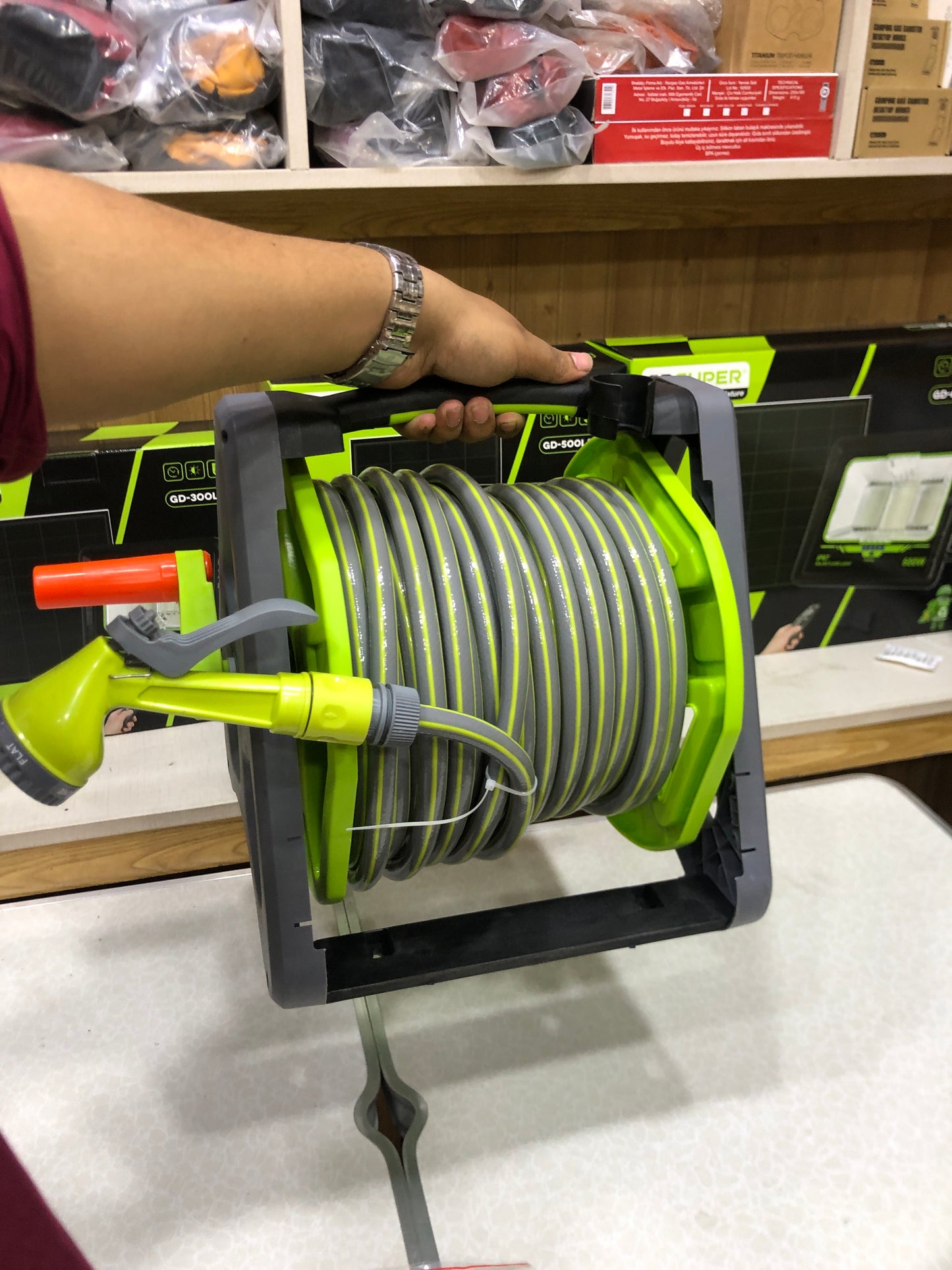 Multifunctional Garden Hose Reel With 30m Hose Pipe