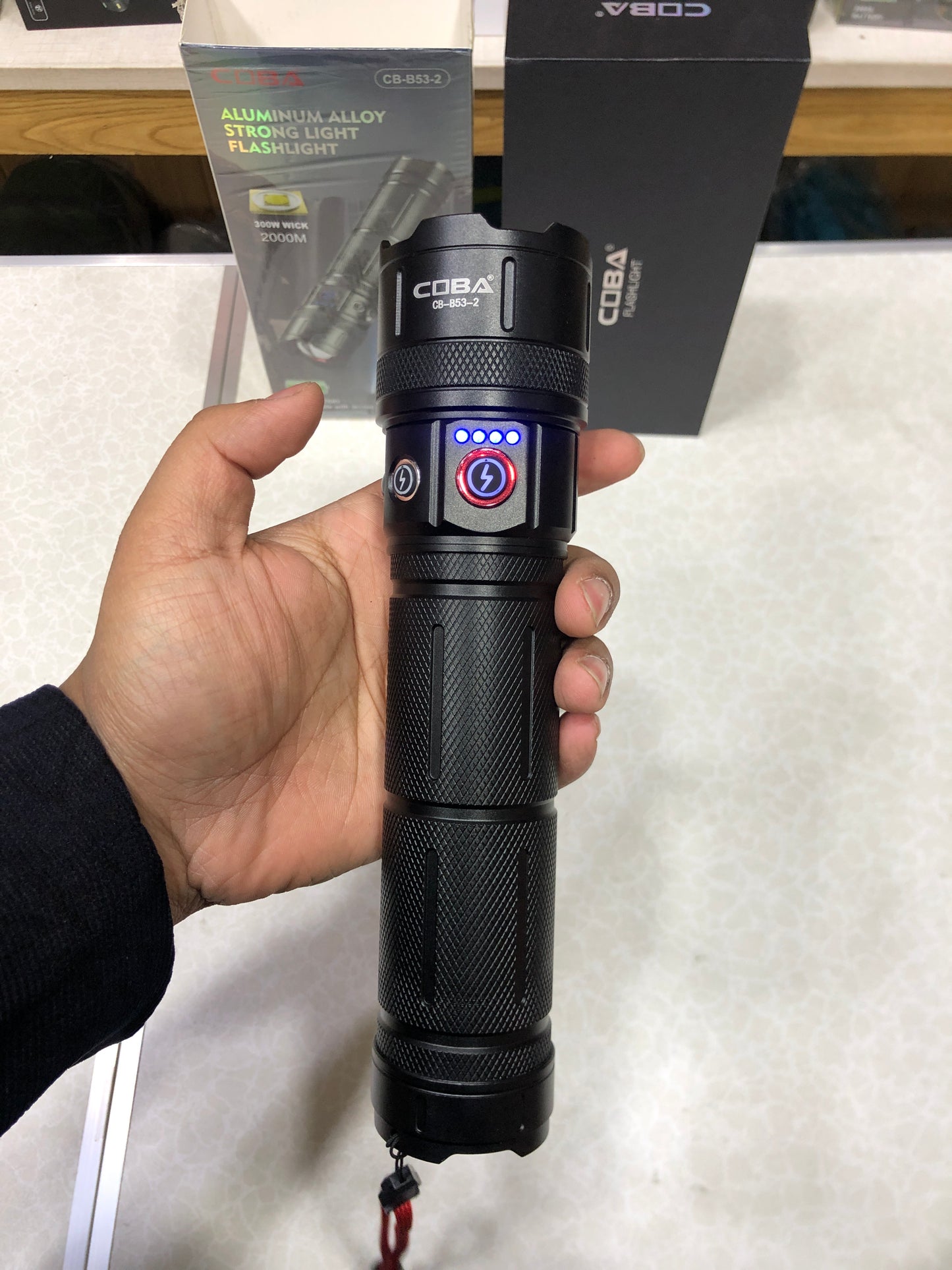 COBA Ultra Bright 7 Modes Rechargeable Flashlight CB-B53-2