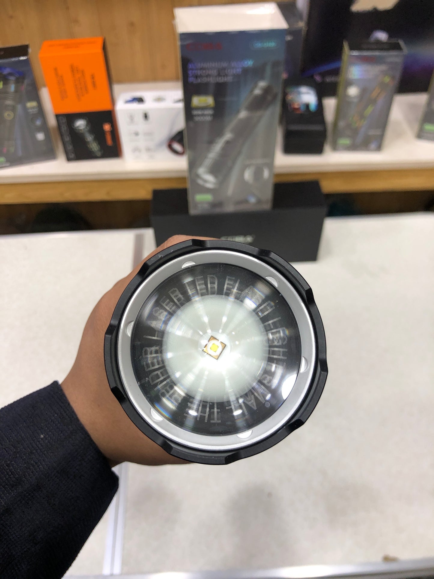 COBA Ultra Bright 100w White Laser Long-Range Flashlight G400