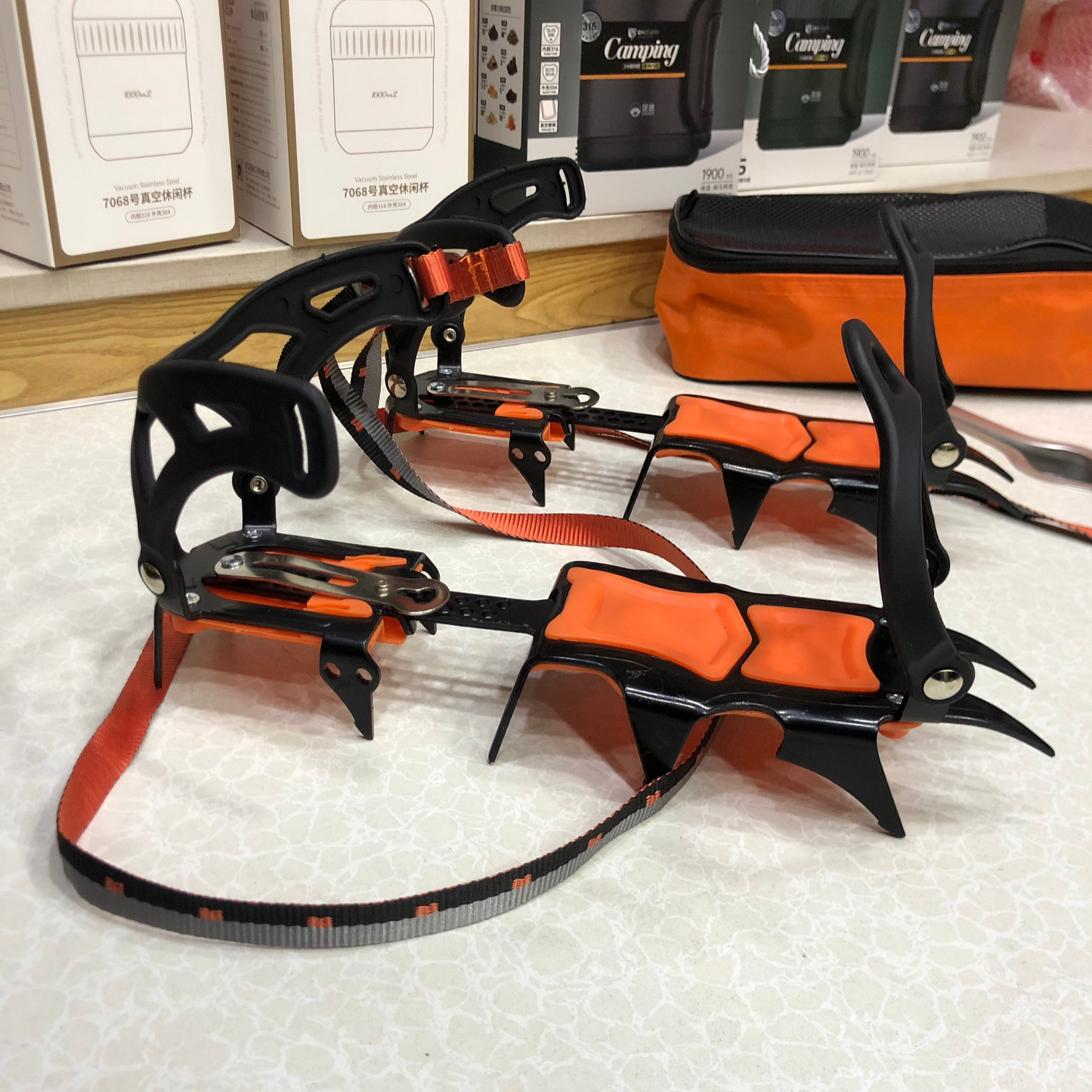 Professional Outdoor 12 Teeth Ice Grippers - Crampons
