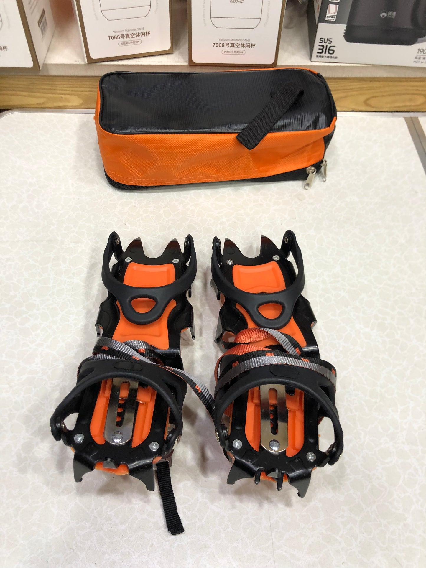 Professional Outdoor 12 Teeth Ice Grippers - Crampons