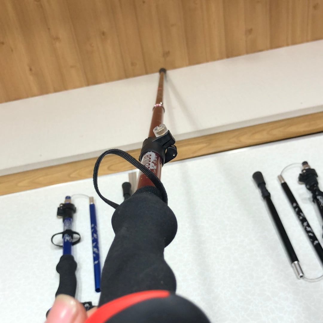 BUBUDA Folding Hiking Stick Portable Ultra Light Anti Shock