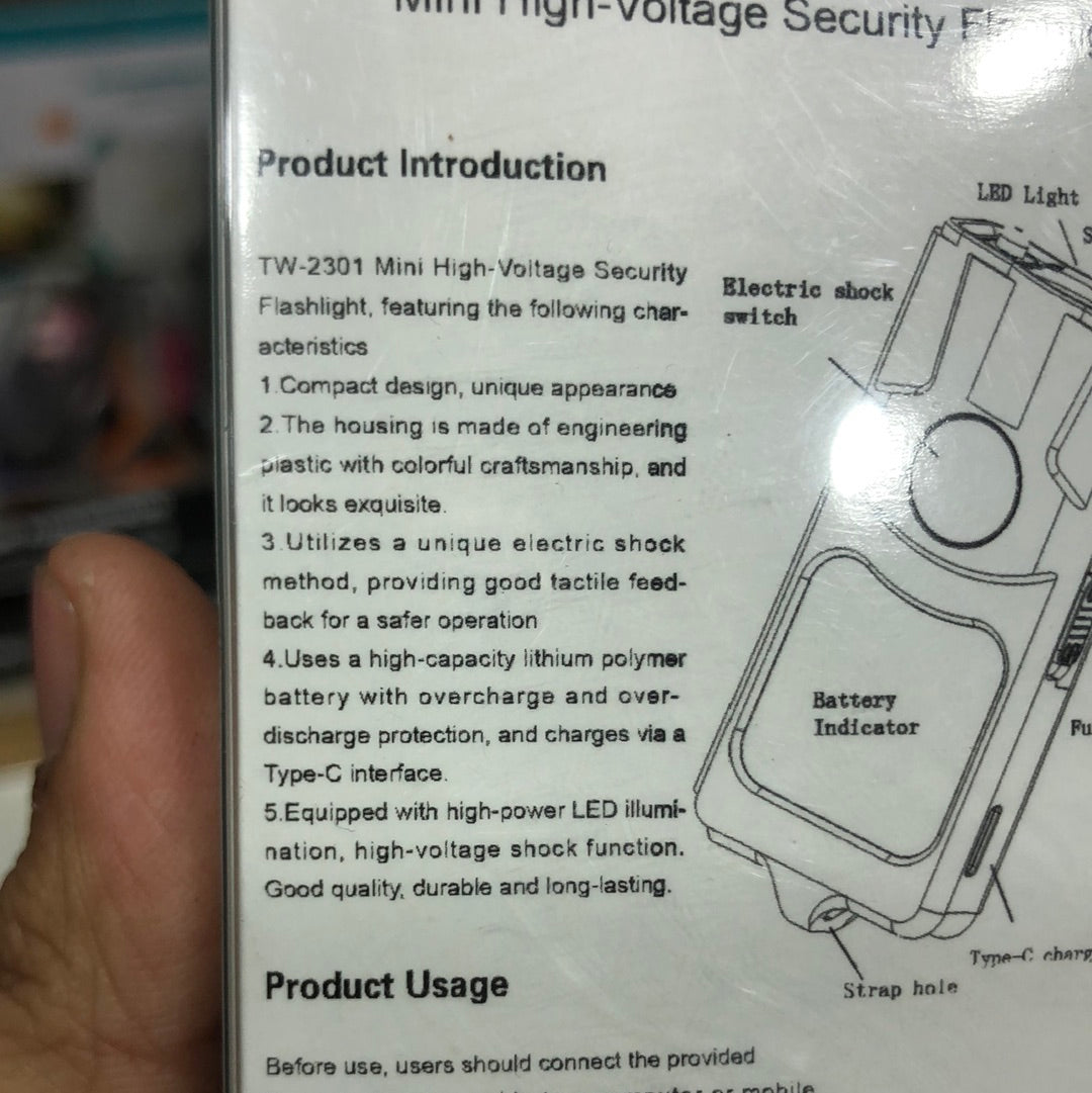 Transparent Body Micro Stun Gun TW 2301