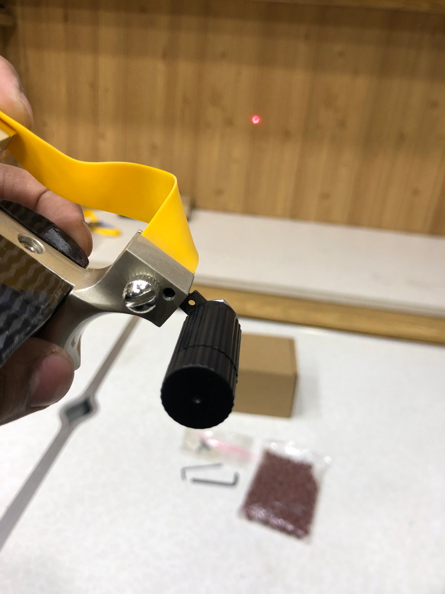 New Carbon Fiber Slingshot With Laser Sight