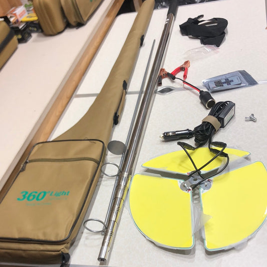 360 Portable 12v Camping Outdoor Lamp With 4M Telescopic Rod FR-13