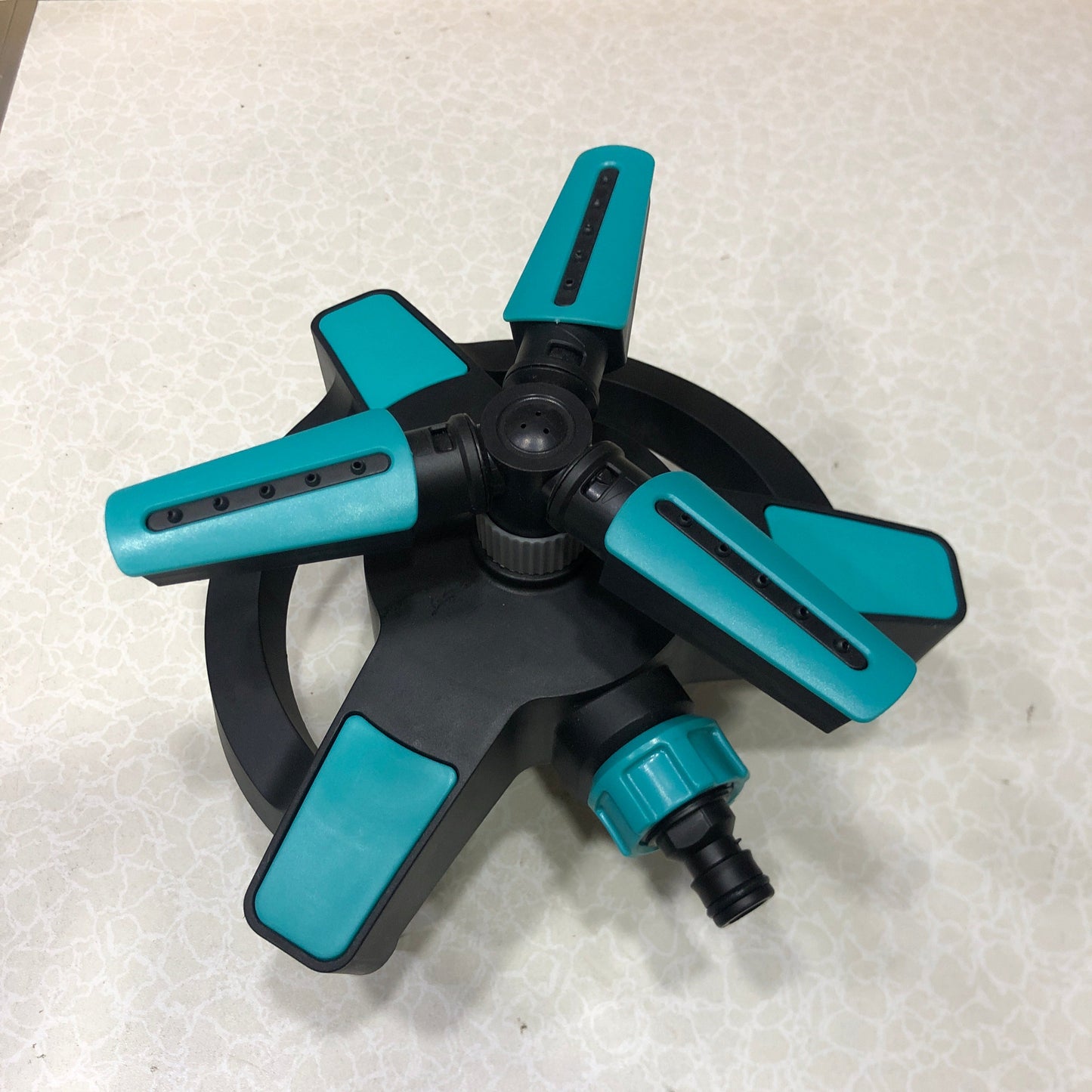 Glitter Rotating 3 head Sprinkler Blue