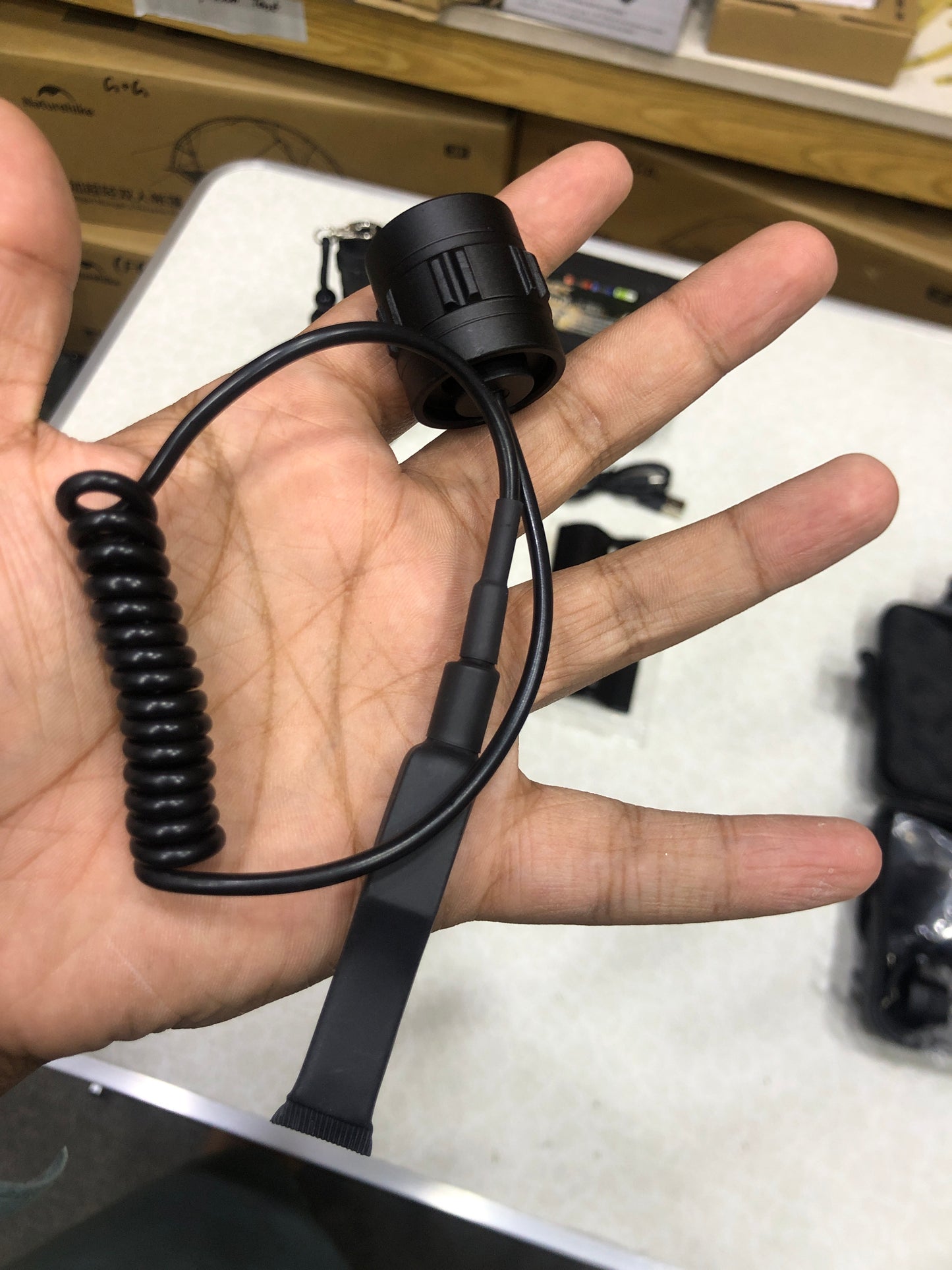 LED Tactical Hunting Flashlight USB Rechargeable For Rifle