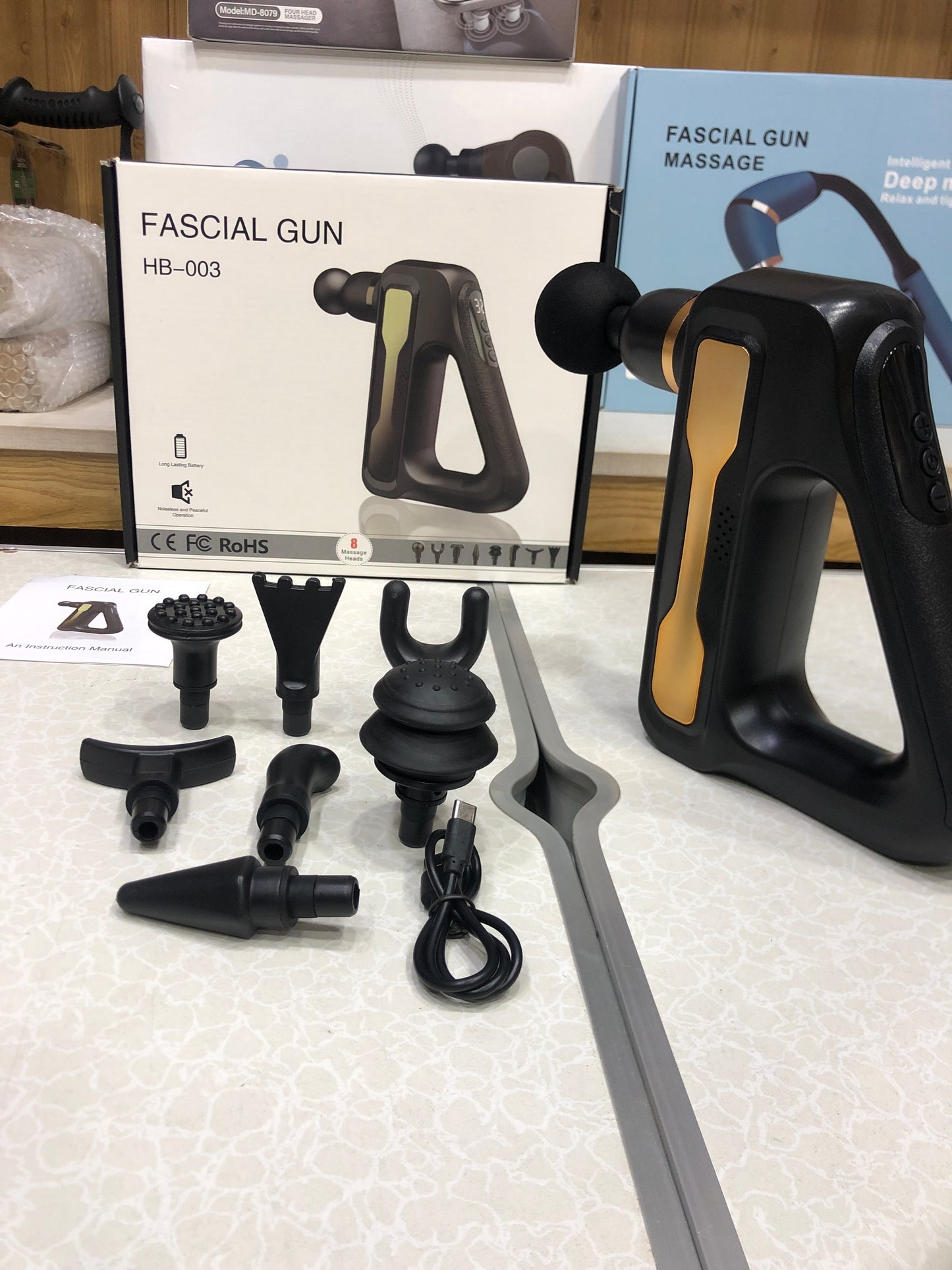 Triangle Shape Fascial Gun For Deep Tissue Muscle Relaxation & Pain Relief HB-003