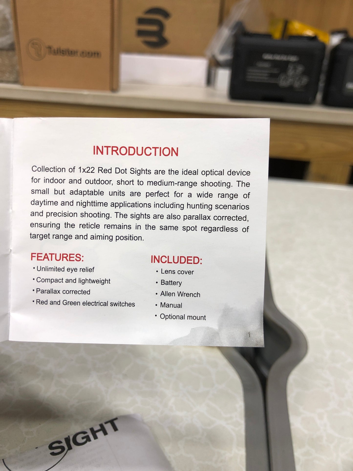 Waterproof & Fog-Proof Red Dot Scope With 1" Aluminum Riser Mount