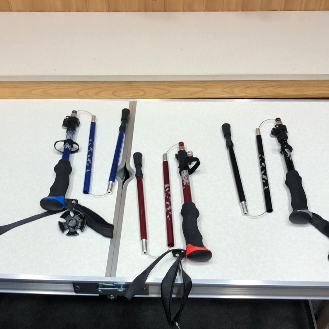 BUBUDA Folding Hiking Stick Portable Ultra Light Anti Shock