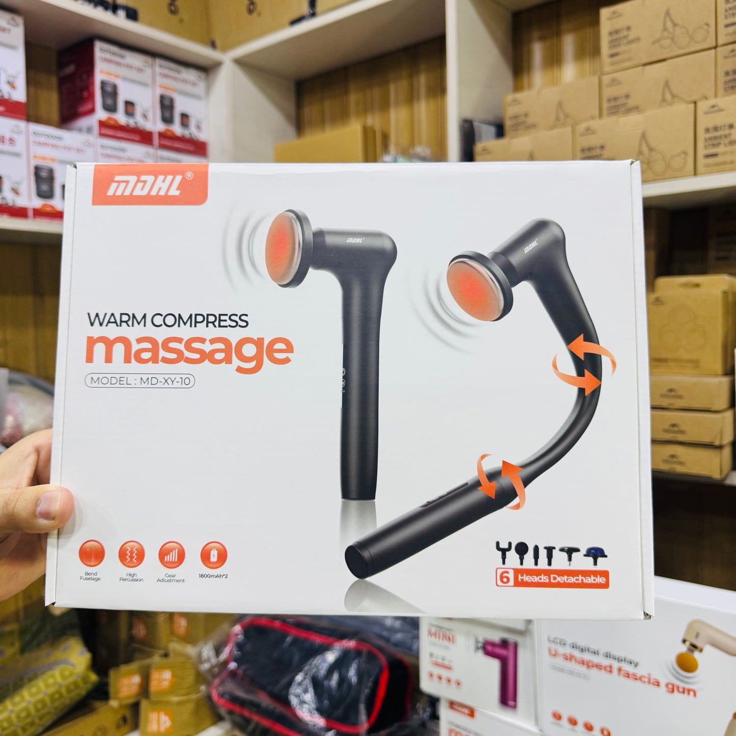 MDHL 2 in 1 Warm Compress Massager Gun