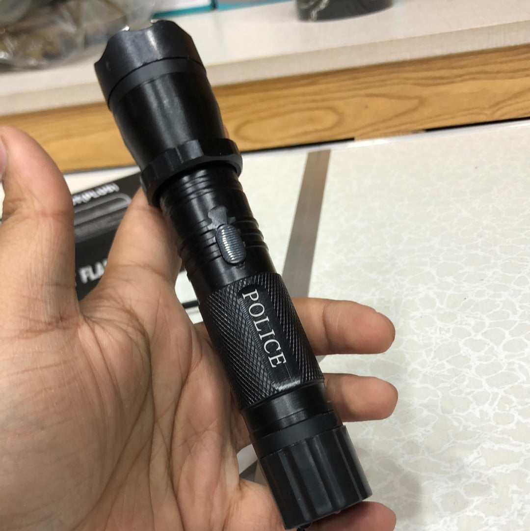 1101 Self Defense Electric Strong Power High Voltage Flashlight Torch