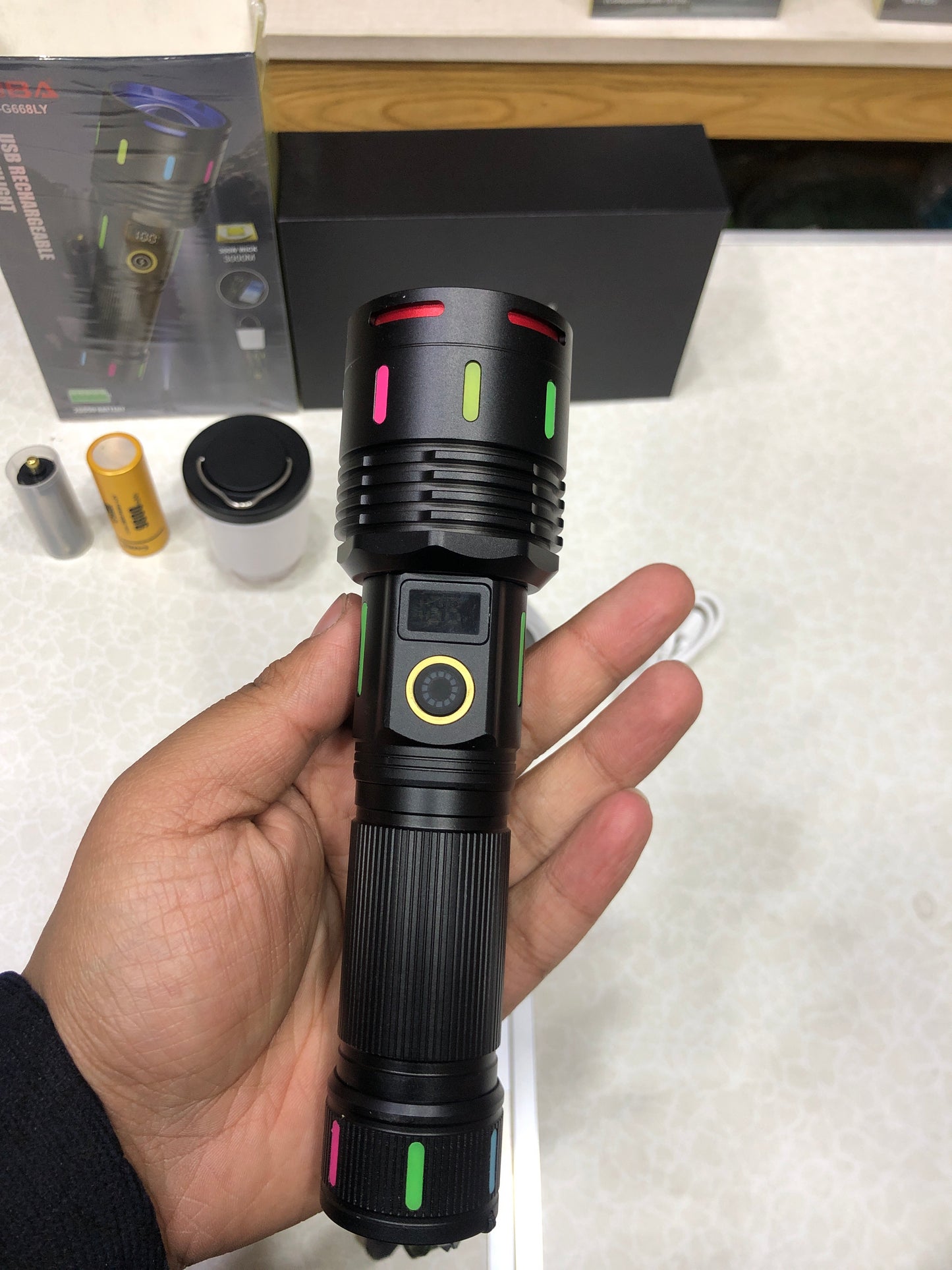 COBA 30w Super Bright  Long Range  Zoom Flashlight  G668 LY