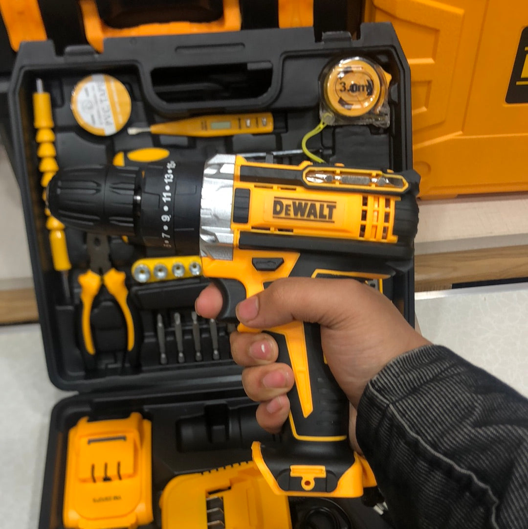 35Pcs Dewalt Multifunctional 36V High Speed Portable Cordless Drill Kit For Home Use