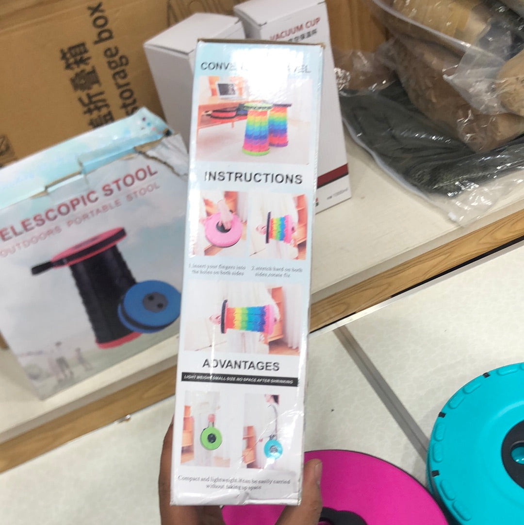 Portable Collapsible Telescopic Stool Foldable Telescopic Stool
