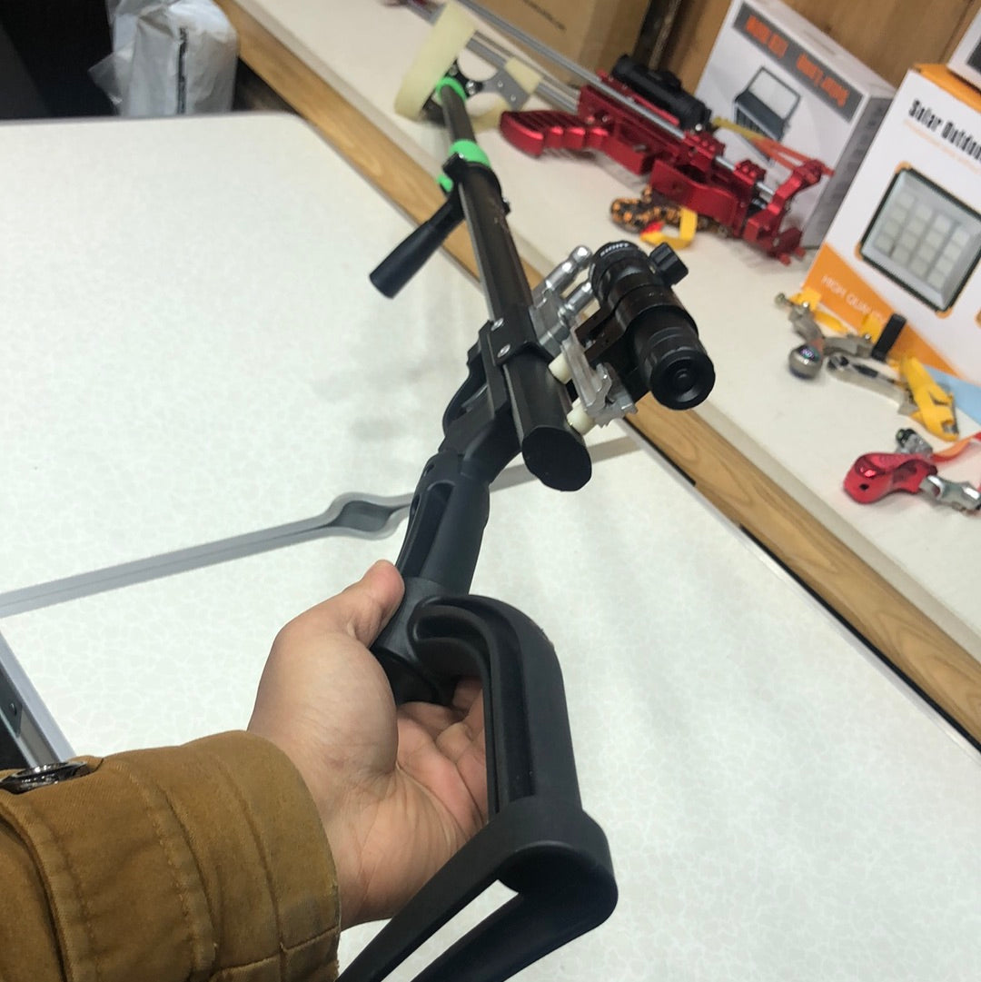Powerful Outdoor Distance Shooting Laser Bow Hunting Slingshot With 5Pcs Rubbers