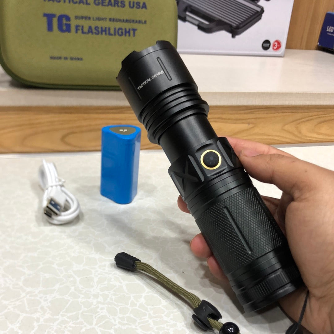 TG P90 Super Bright Rechargable Torch