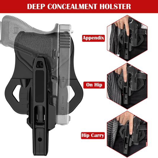 Double Stack Gun Holster For Glock 9mm/SW40/357