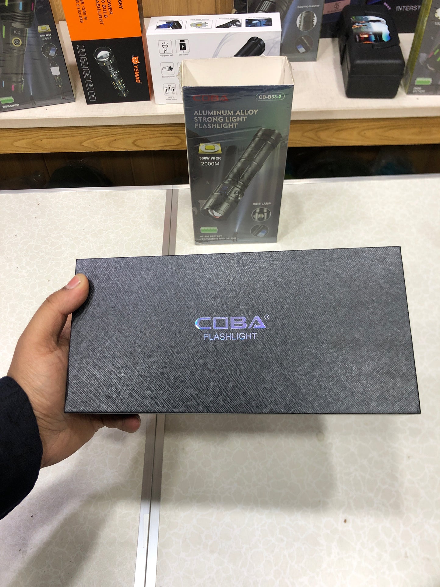 COBA Ultra Bright 7 Modes Rechargeable Flashlight CB-B53-2