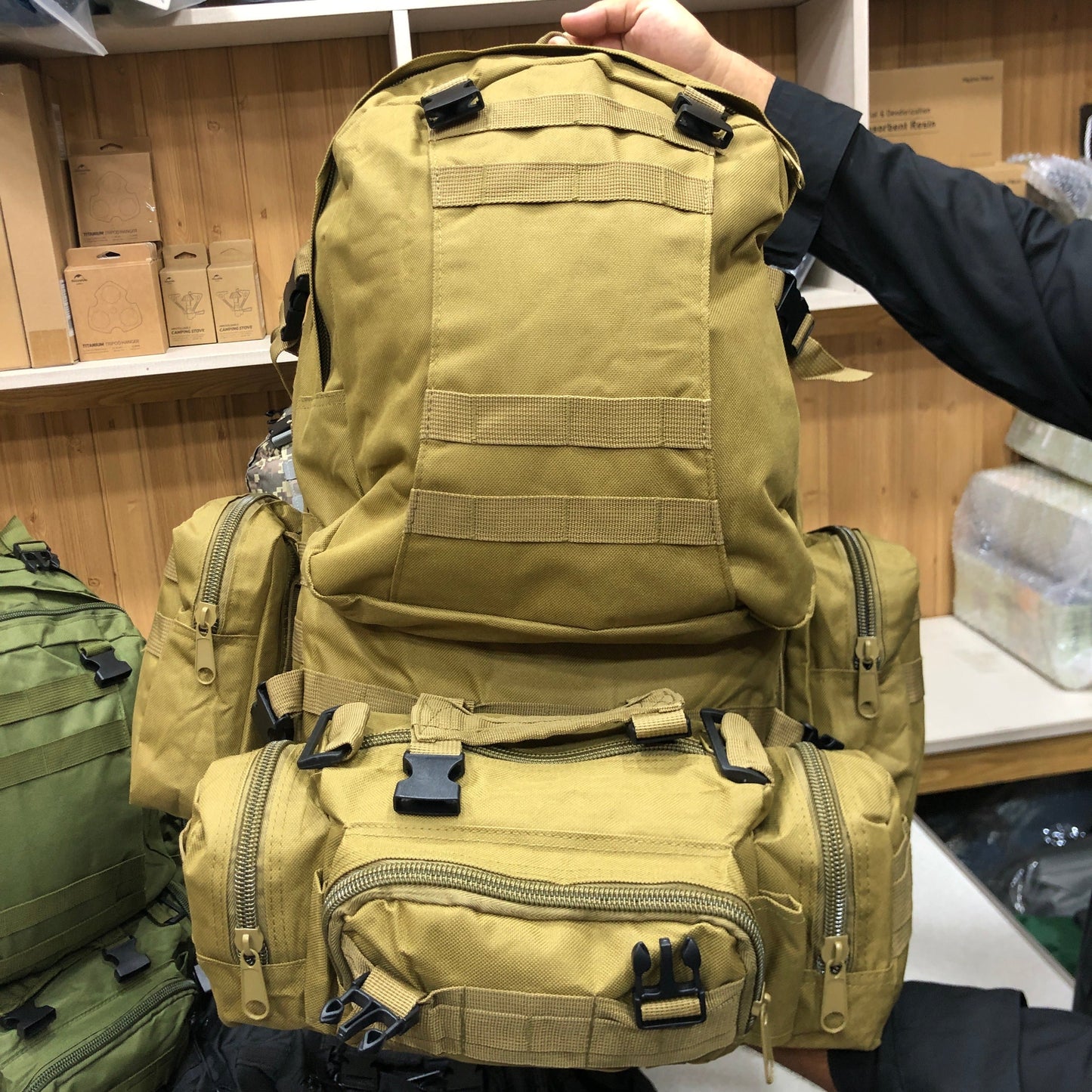 50L Tactical Backpack 4 in 1 Military Bag