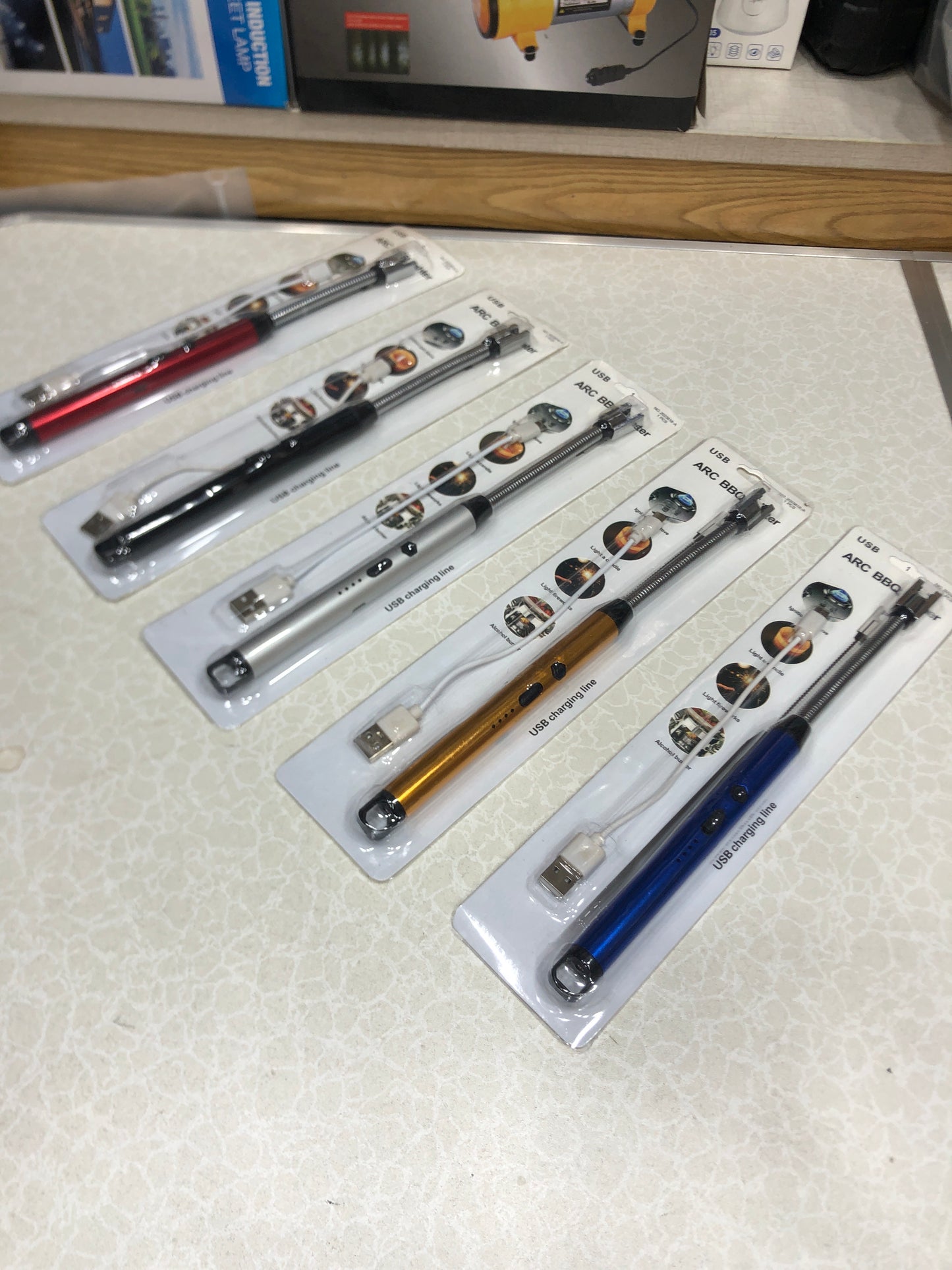 2 PCS SET ARC BBQ Lighter USB Rechargeable