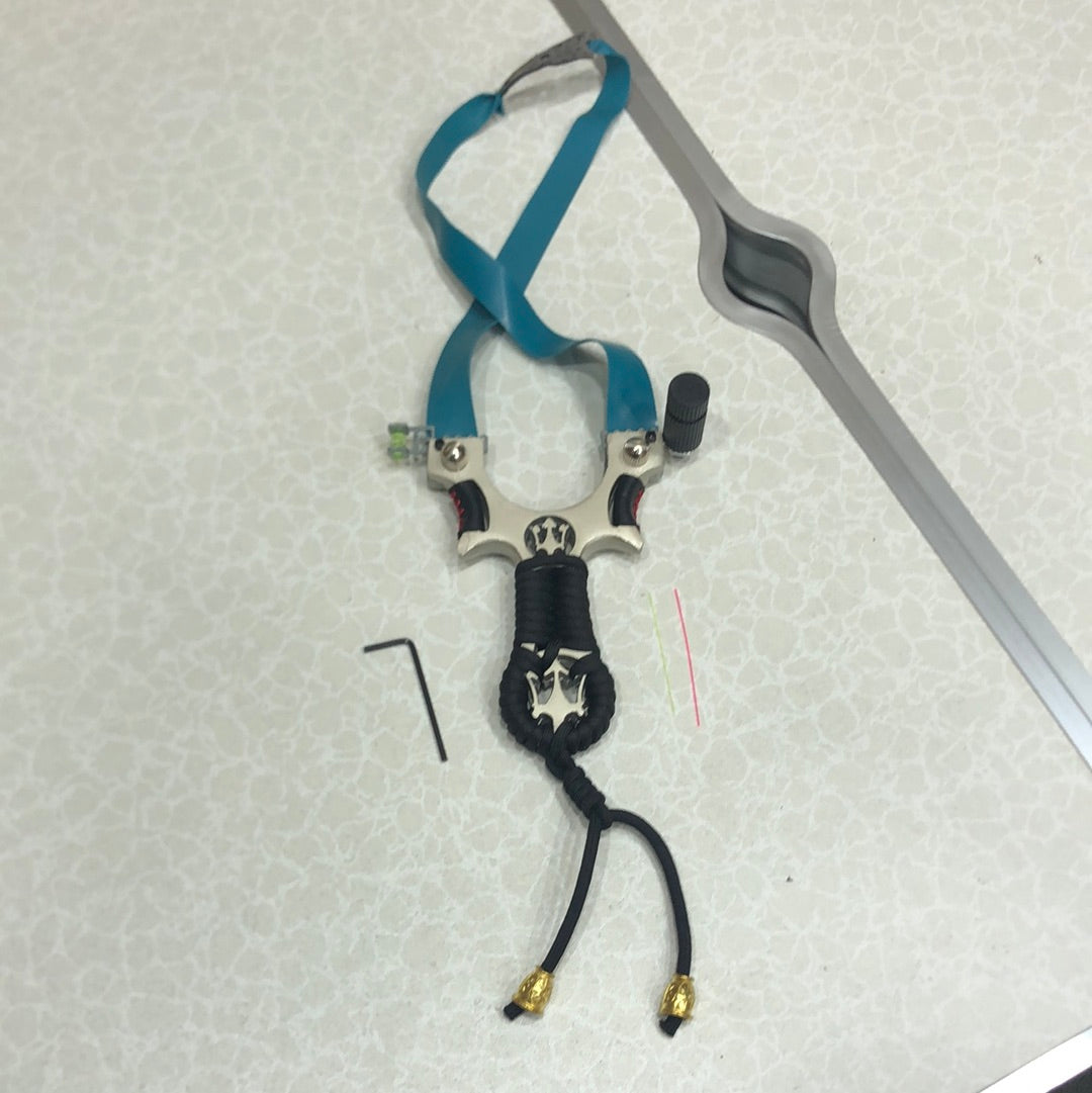 W Black Hunting Slingshot With Laser Sight