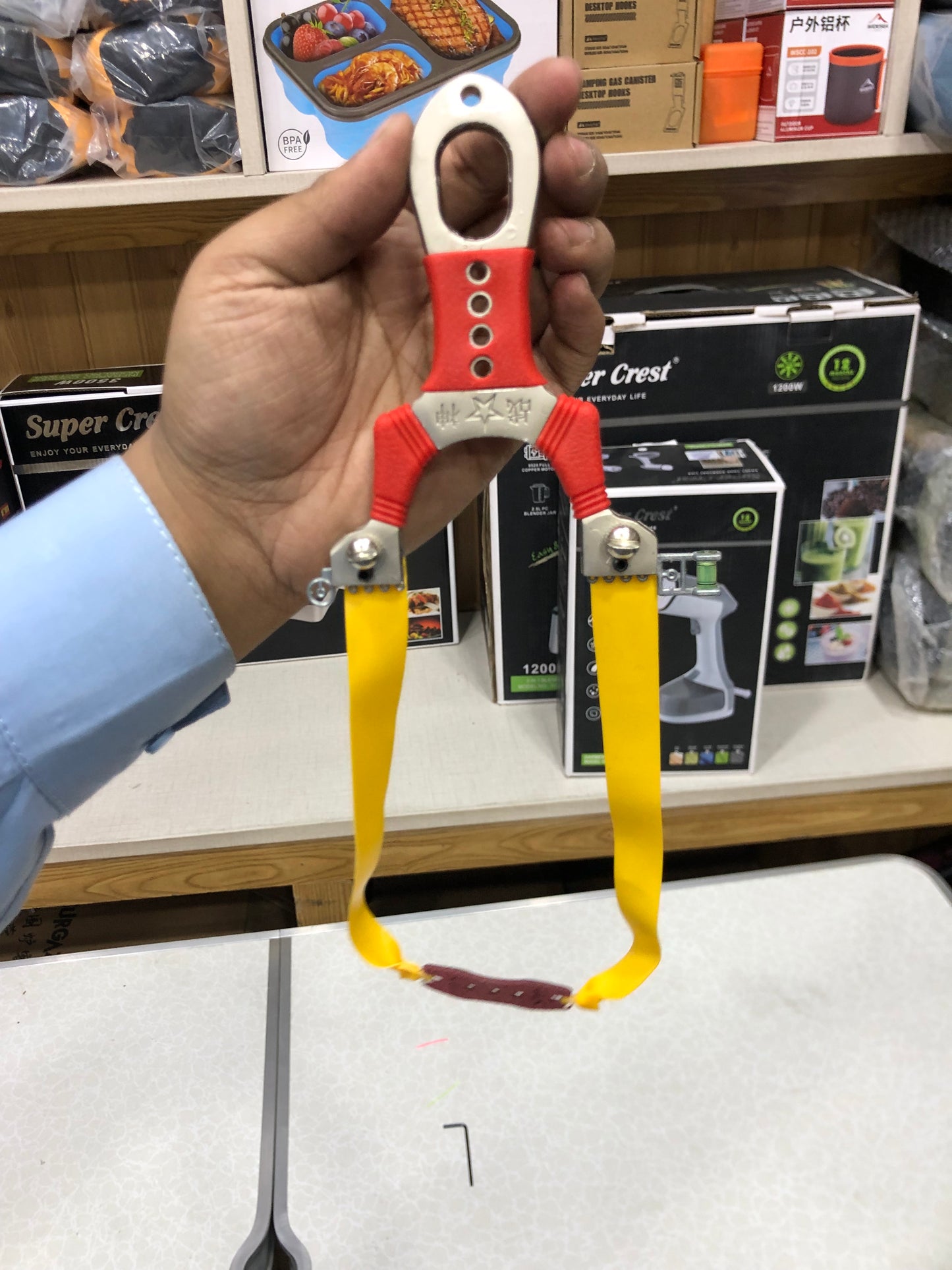 Clear Aiming Slingshot Alloy Quick-press Silicone Grip with 100 balls