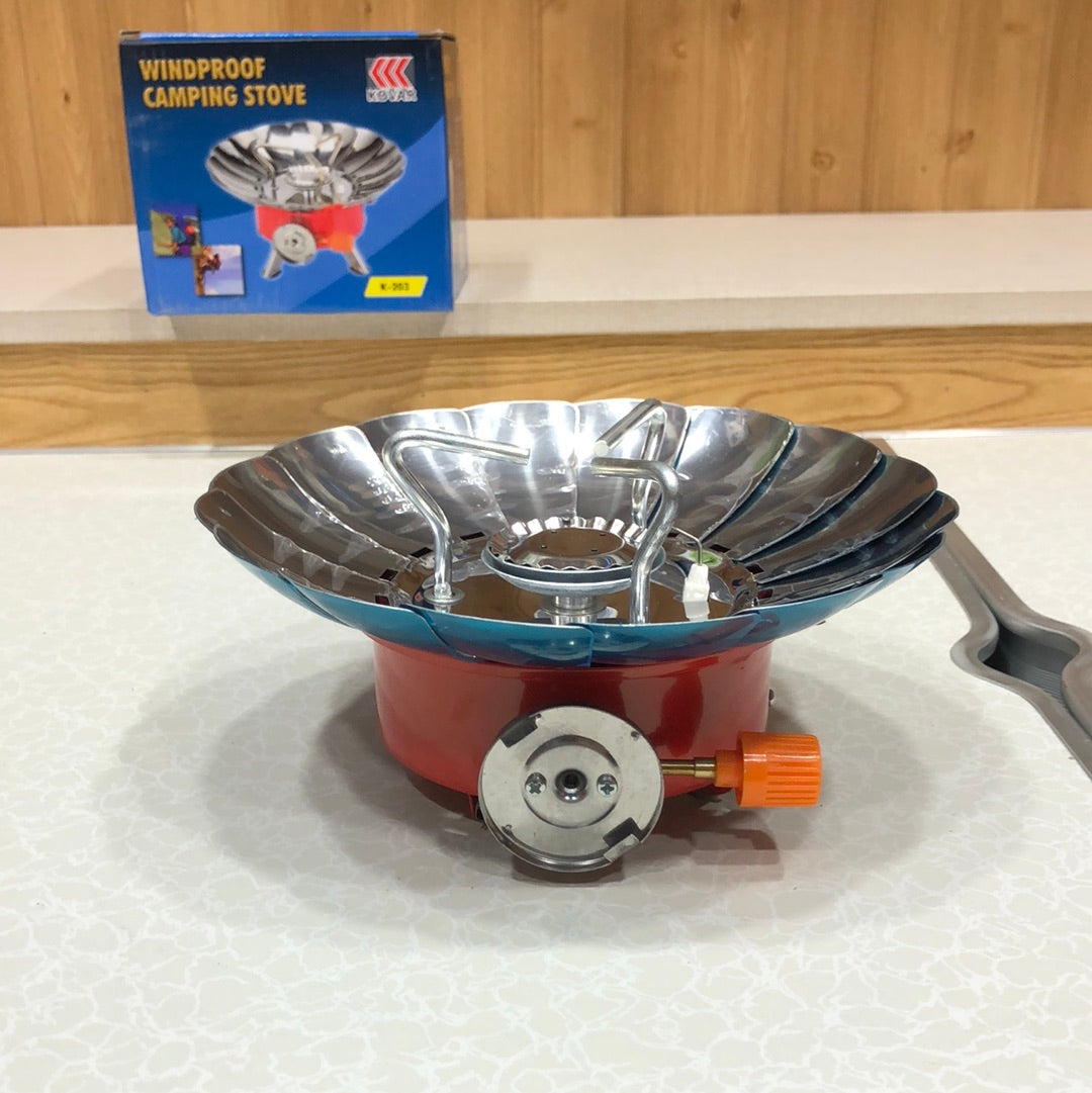 Windproof Portable Camping Stove With Butane Can