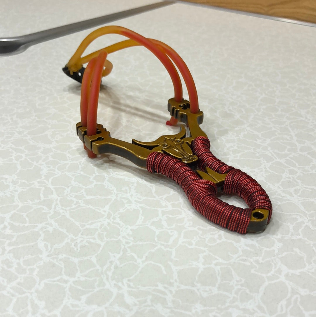 BULL TYPE Metal Powerful Slingshot Red