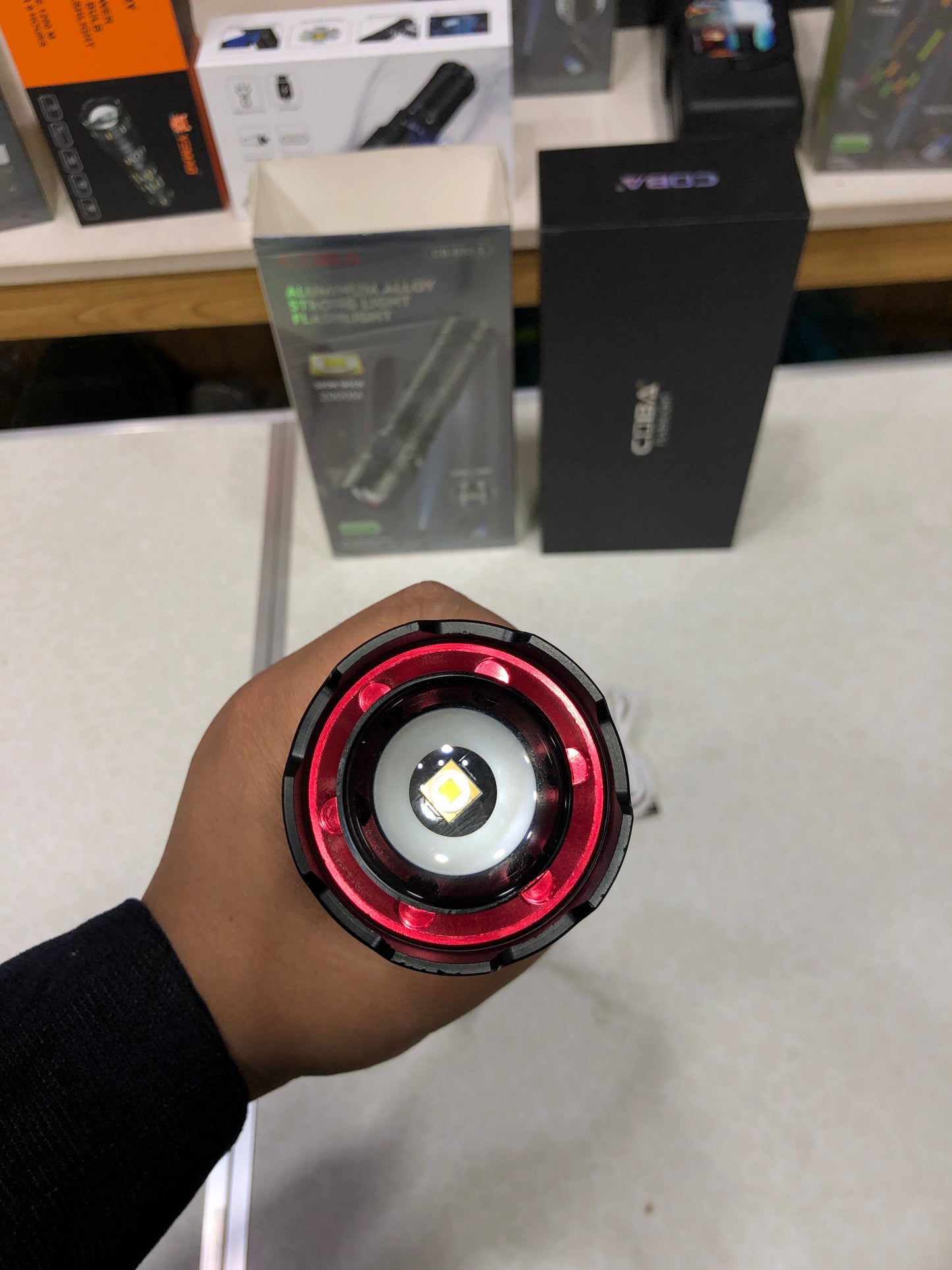 COBA Ultra Bright 7 Modes Rechargeable Flashlight CB-B53-2