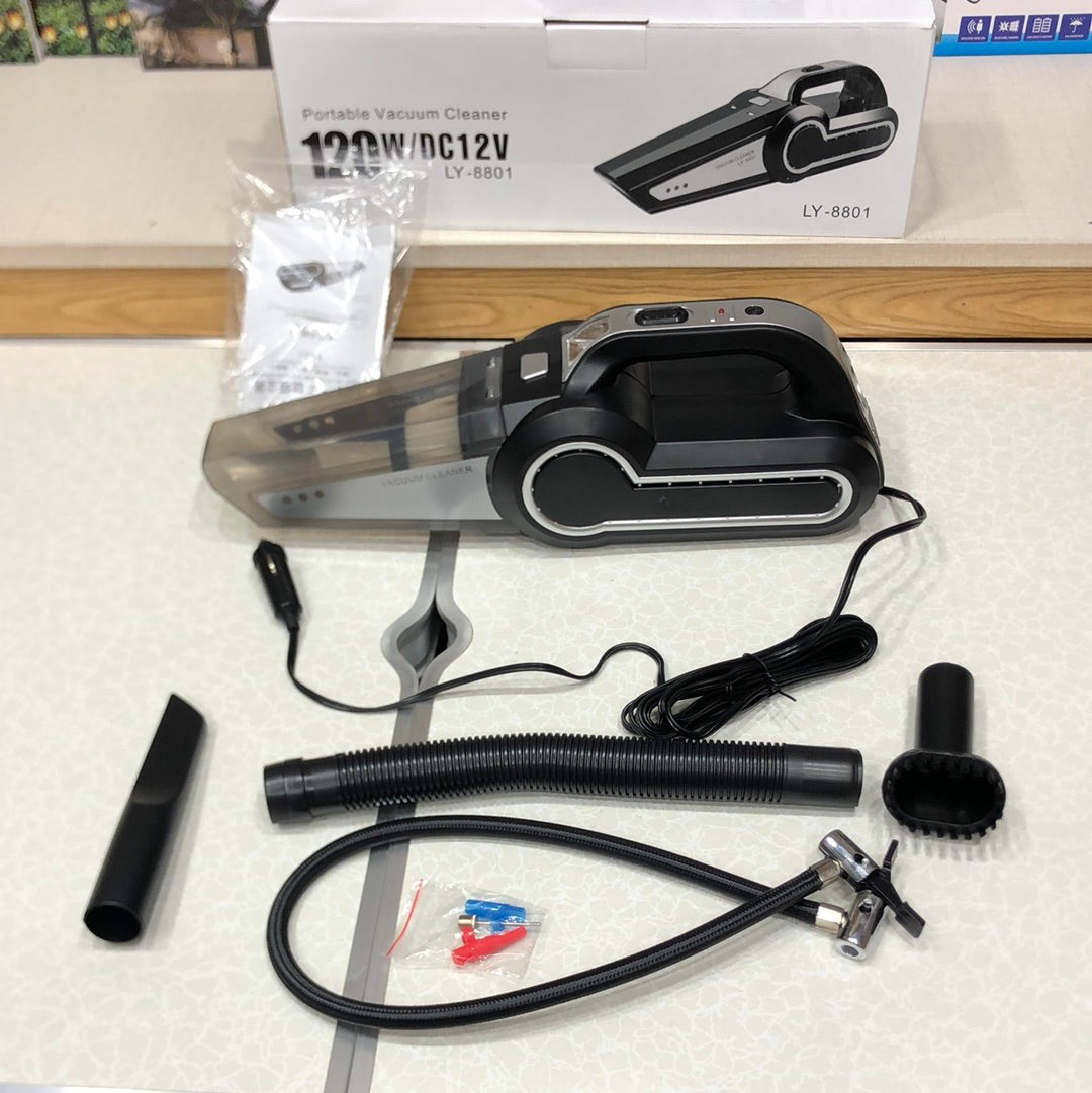 2-in-1  120W 12V Dc Portable Vacuum Cleaner & Air Compressor
