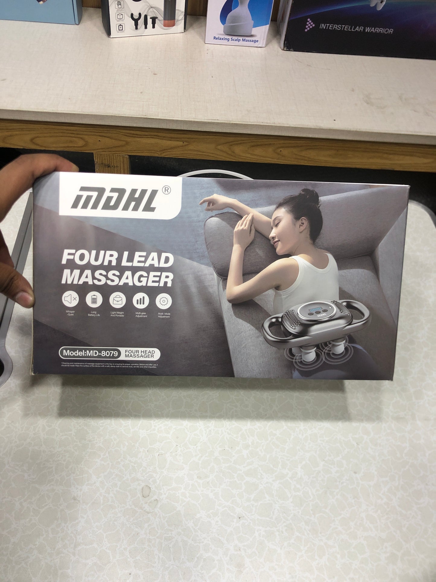 MDHL Multifunctional Six Head Fascial Gun & Muscle Relaxation Massager MD-8079