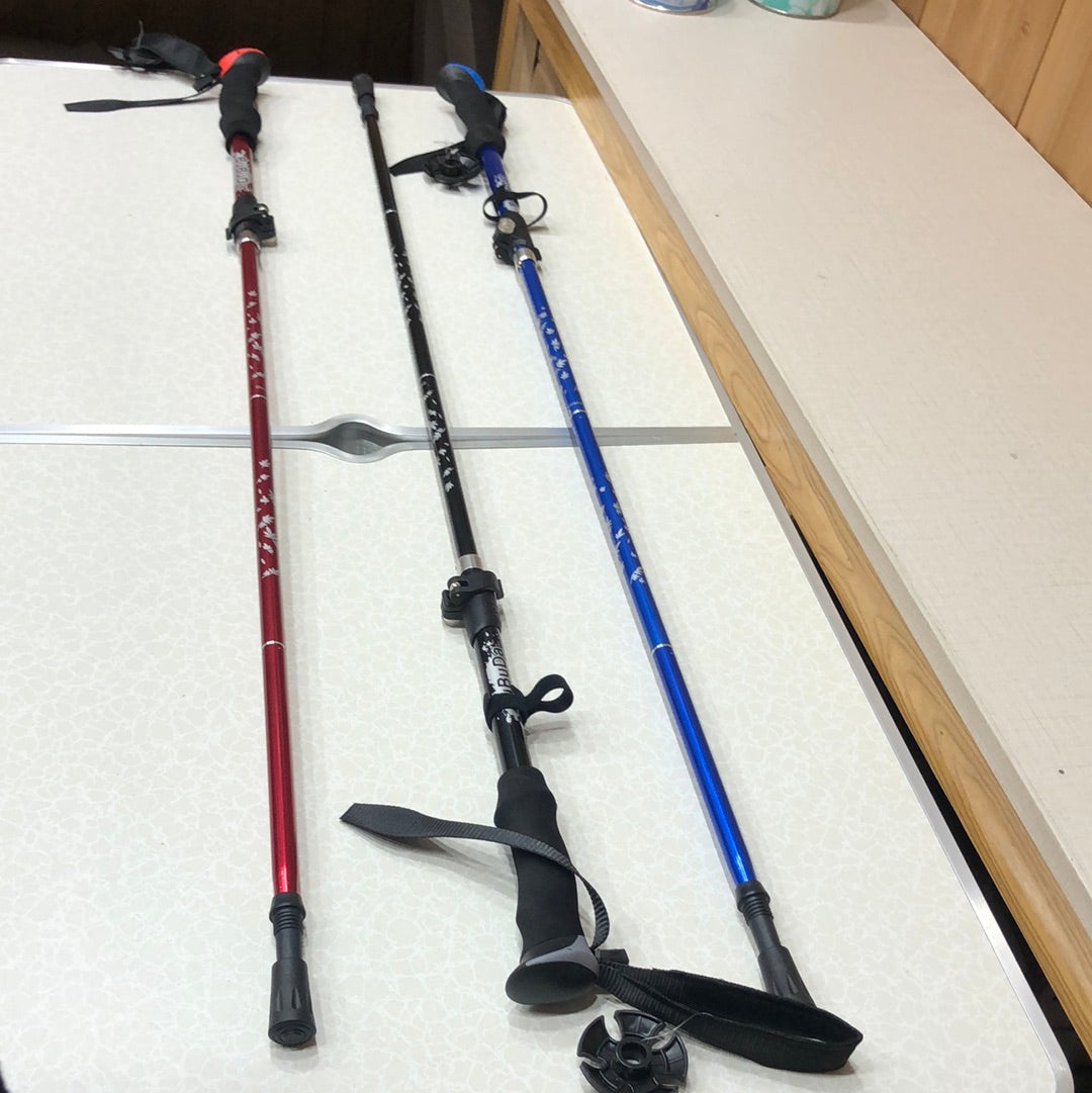 BUBUDA Folding Hiking Stick Portable Ultra Light Anti Shock