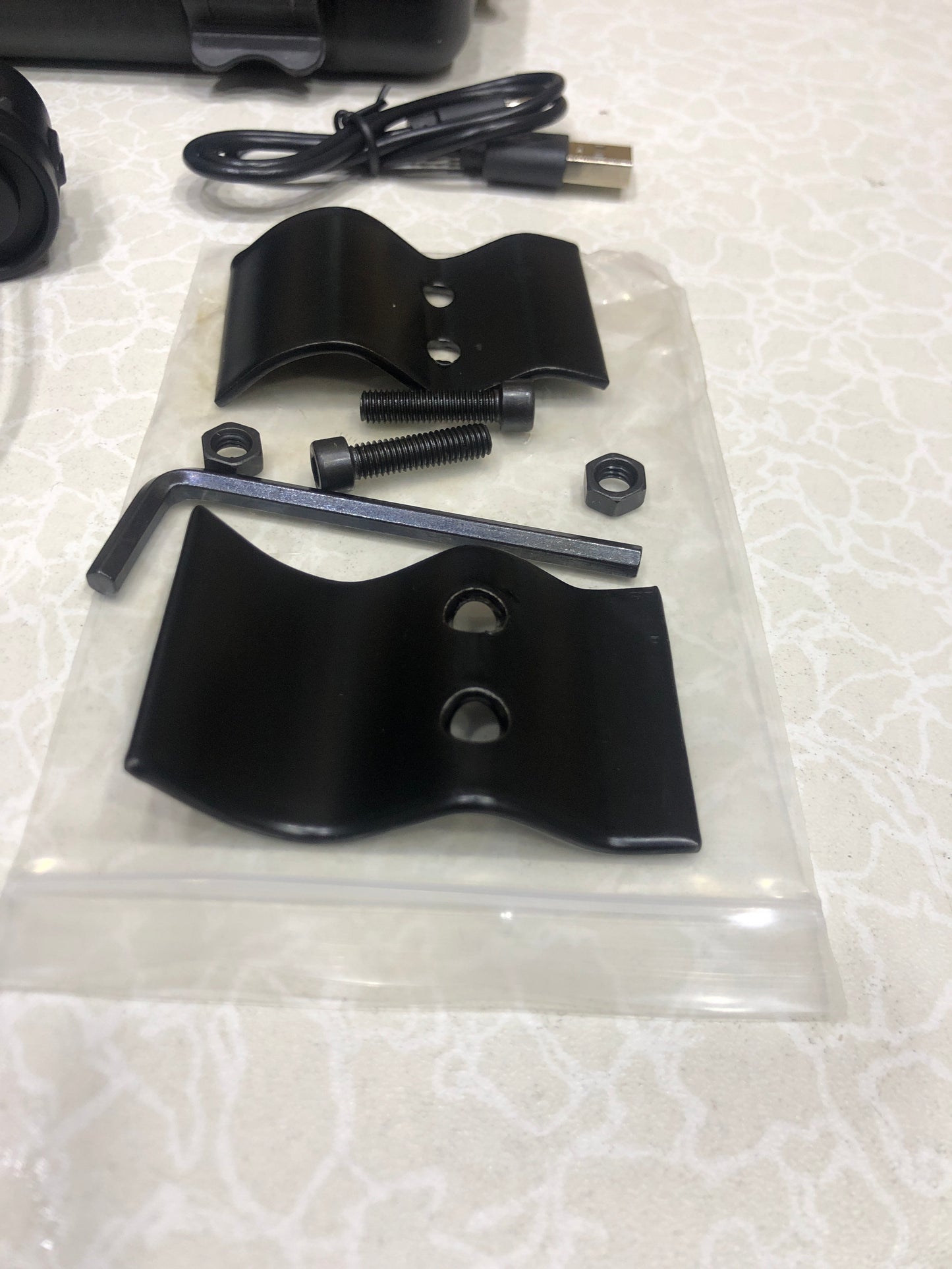 LED Tactical Hunting Flashlight USB Rechargeable For Rifle