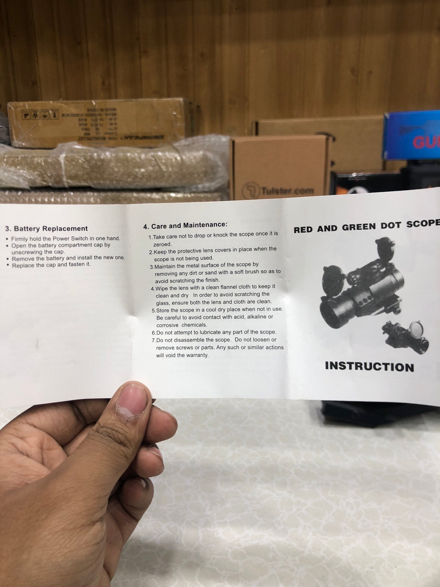 M3 Tactical Optical Green / Red Dot Sight