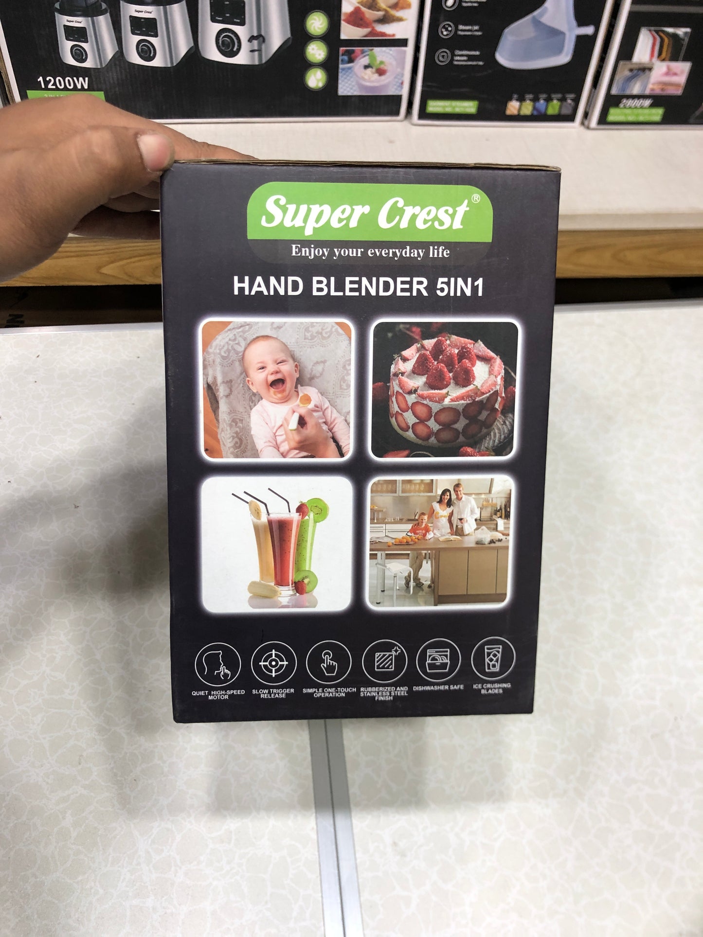 3000W Super Crest 5 in 1 Hand Blander SCT-7008