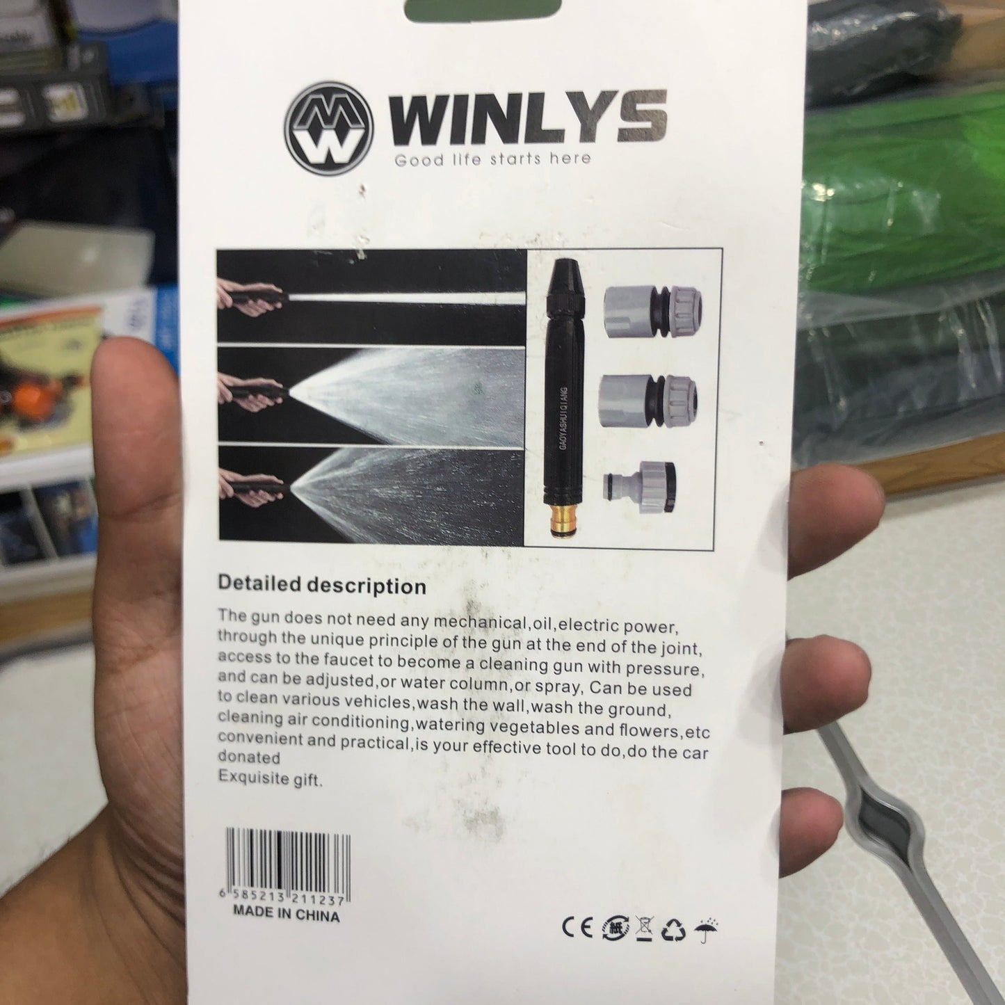 WINLYS Professional Multifunctional Pressure Washer Spray Nozzle