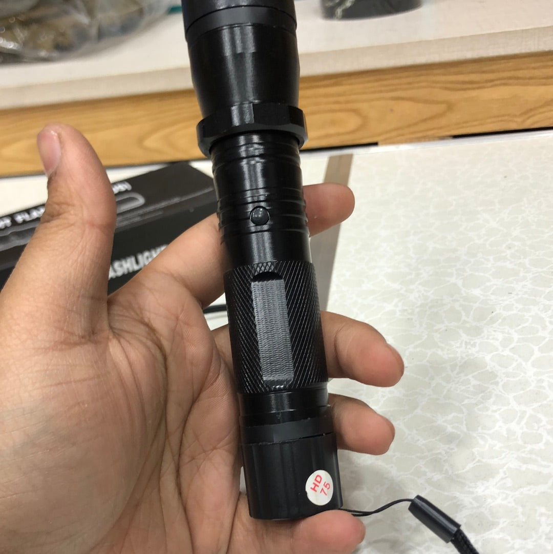 1101 Self Defense Electric Strong Power High Voltage Flashlight Torch