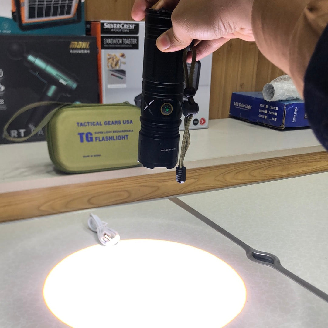 TG P90 Super Bright Rechargable Torch