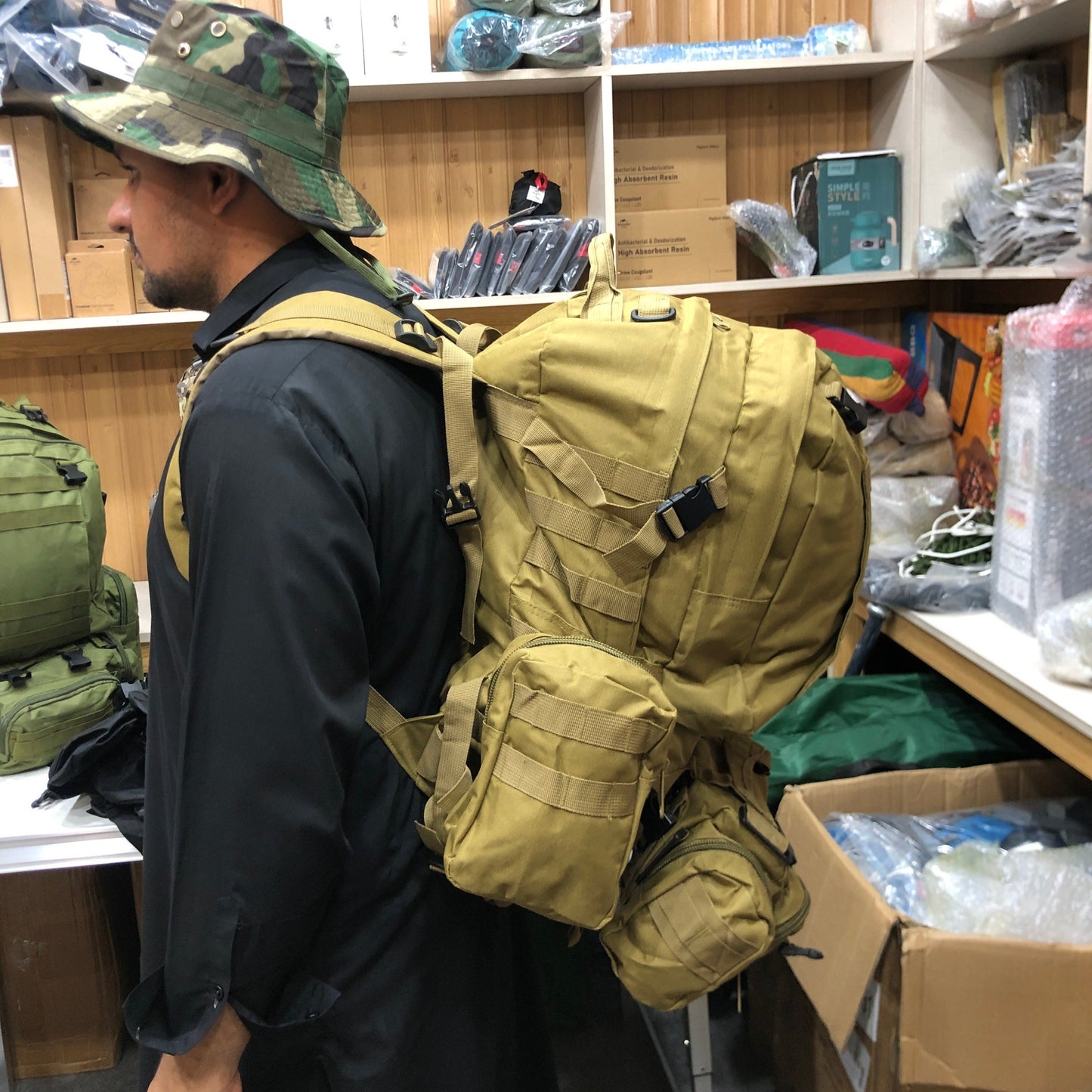 50L Tactical Backpack 4 in 1 Military Bag