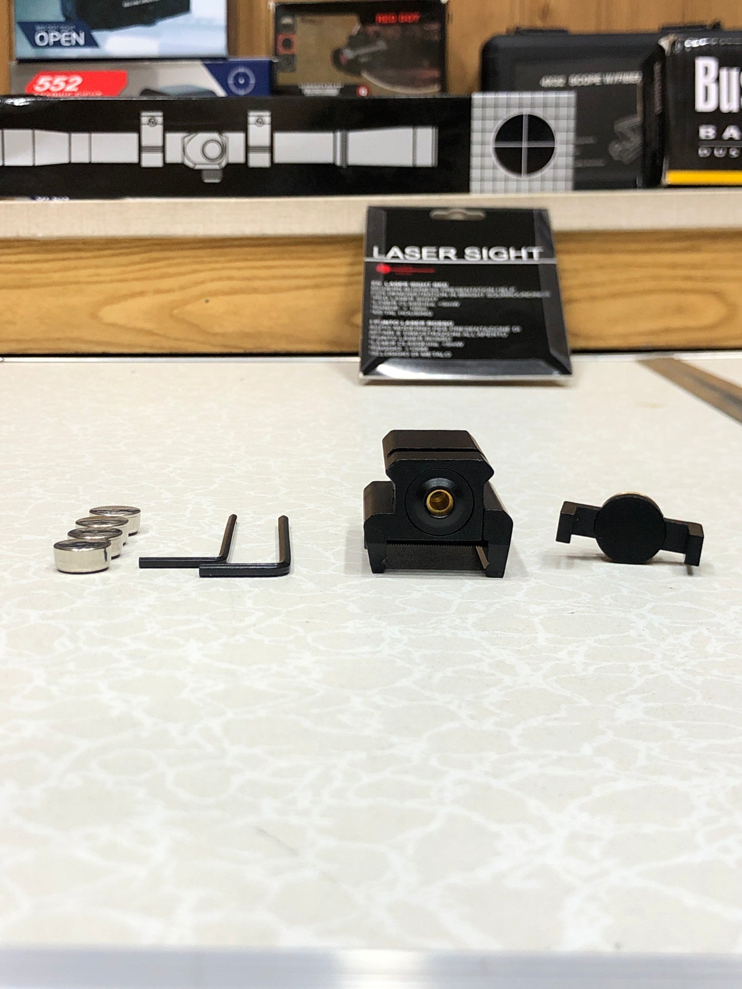 Square Red Laser Sight for pistol