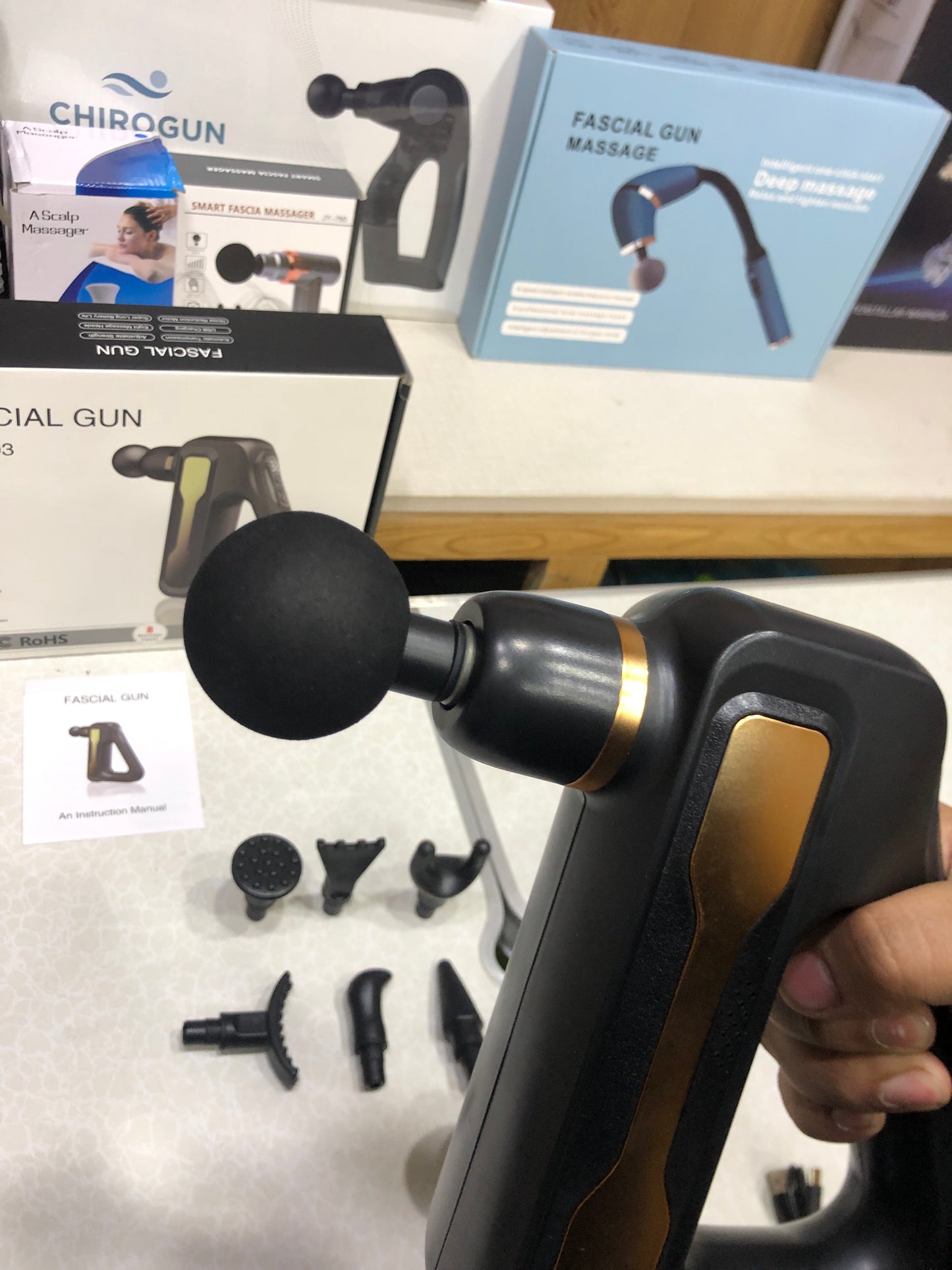 Triangle Shape Fascial Gun For Deep Tissue Muscle Relaxation & Pain Relief HB-003