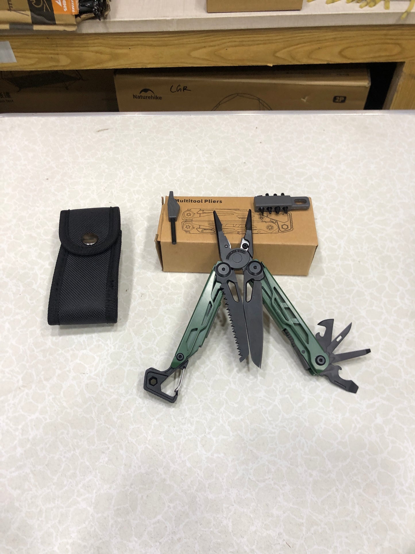 New 16-in-1 Multi-Functional EDC Survival Plier Tool