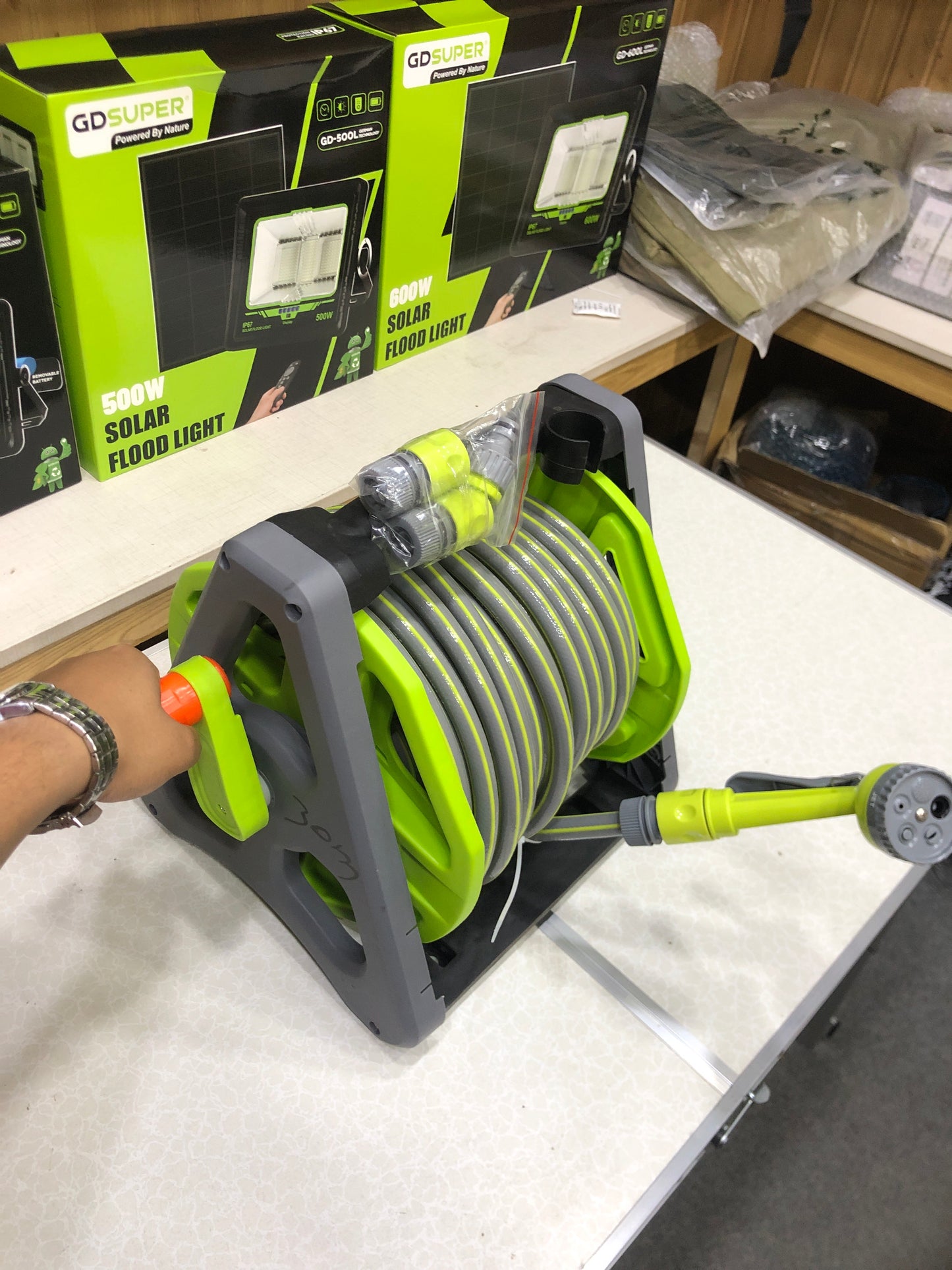 Multifunctional Garden Hose Reel With 30m Hose Pipe