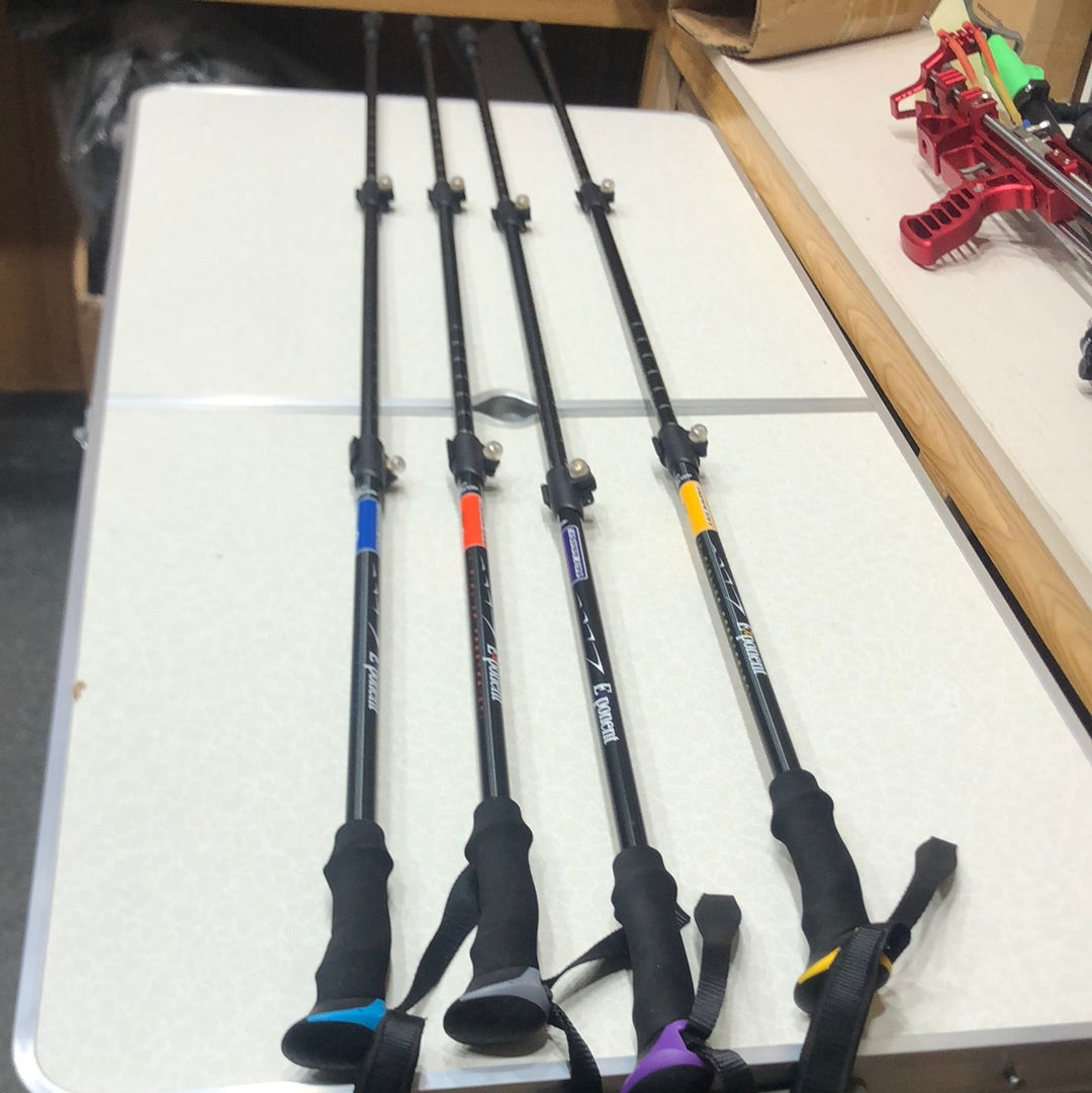 Retractable Exponent Aluminum Alloy Adjustable Hiking/Trekking Pole Stick